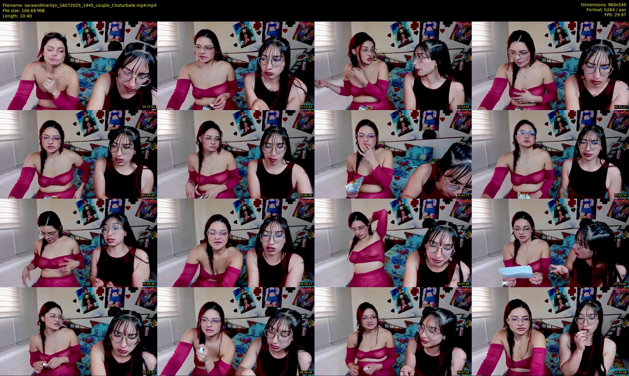 saraandmarilyn — 11 minute Chaturbate couple cam show recording, 480p, Jul 16, 2025