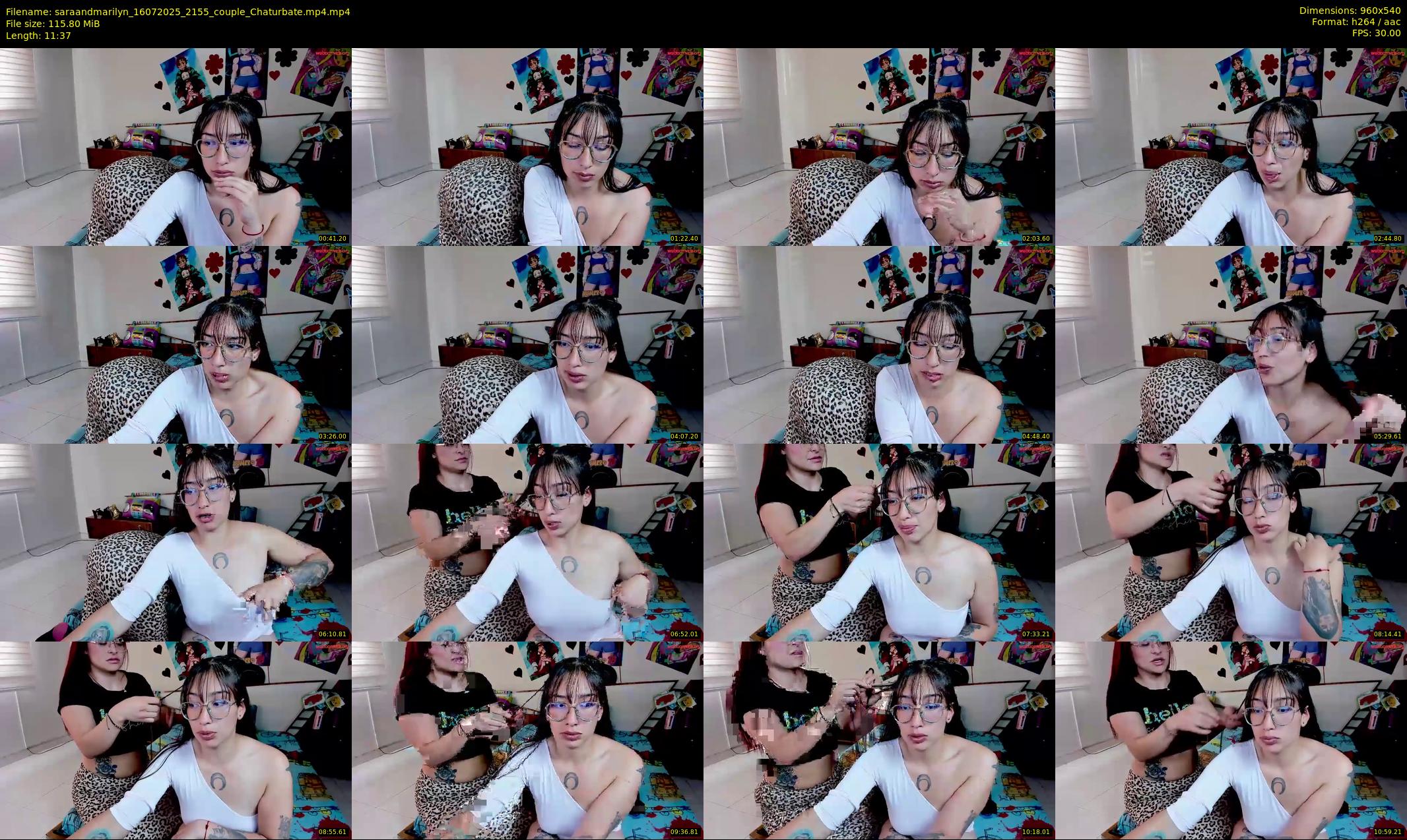 saraandmarilyn — 12 minute Chaturbate couple cam show recording, 480p, Jul 16, 2025