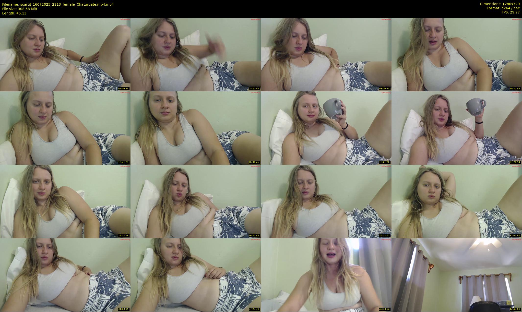 scartit — 46 minute Chaturbate female cam show recording, 720p, Jul 16, 2025