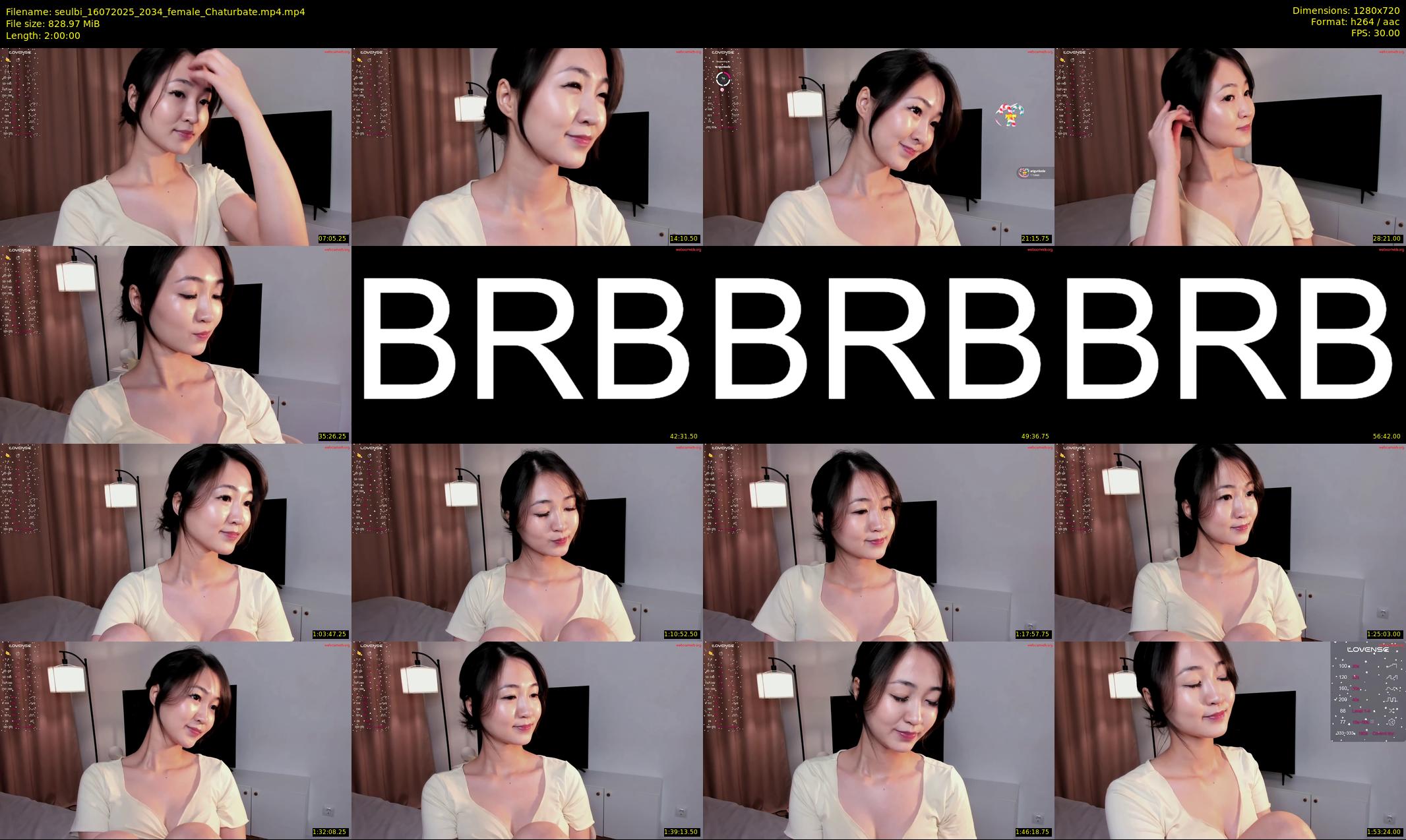 seulbi — 120 minute Chaturbate female cam show recording, 720p, Jul 16, 2025