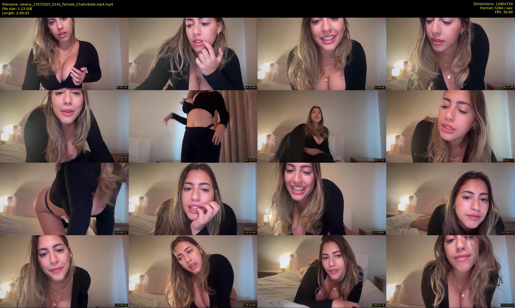sieena — 121 minute Chaturbate female cam show recording, 720p, Jul 17, 2025