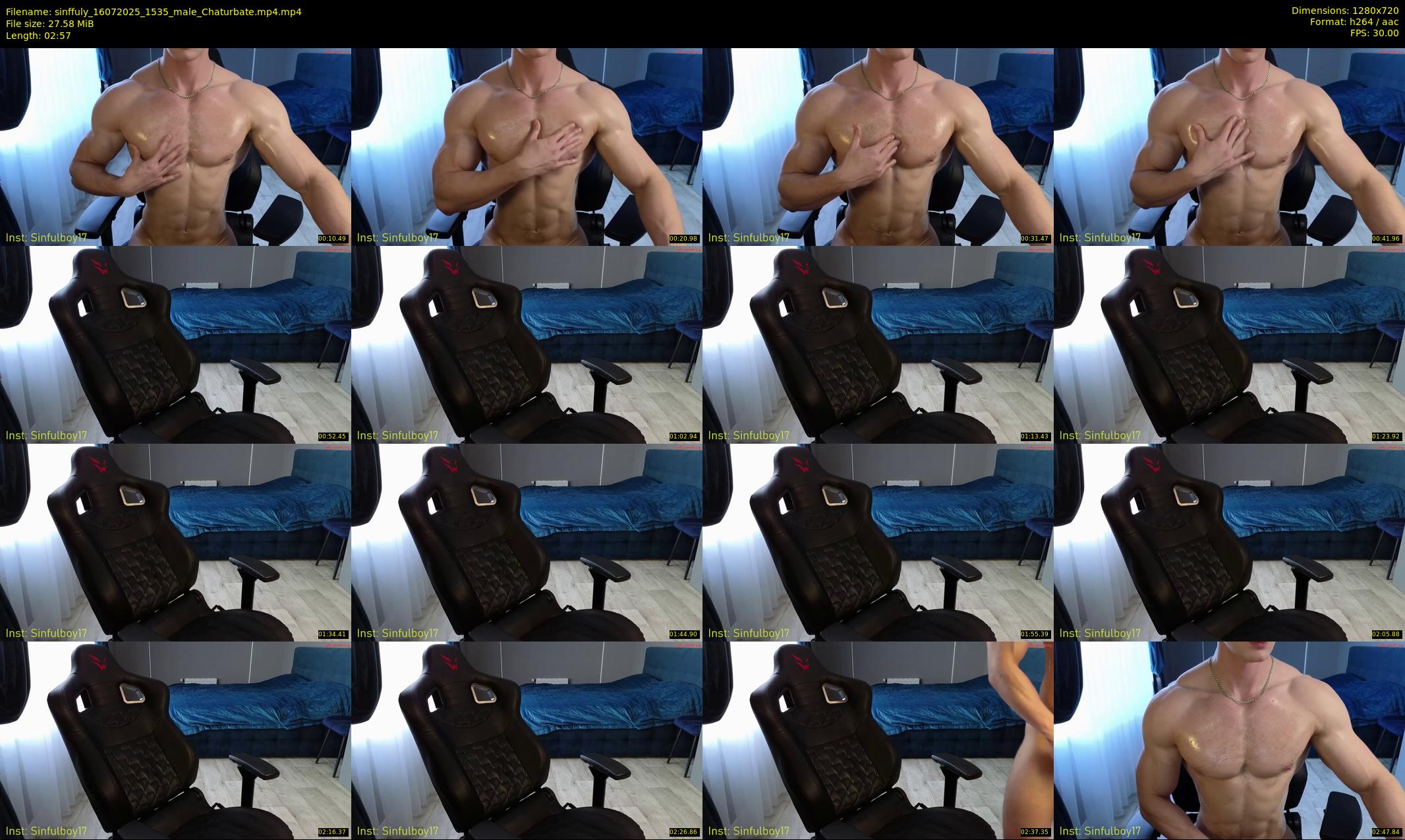 sinffuly — 3 minute Chaturbate male cam show recording, 720p, Jul 16, 2025