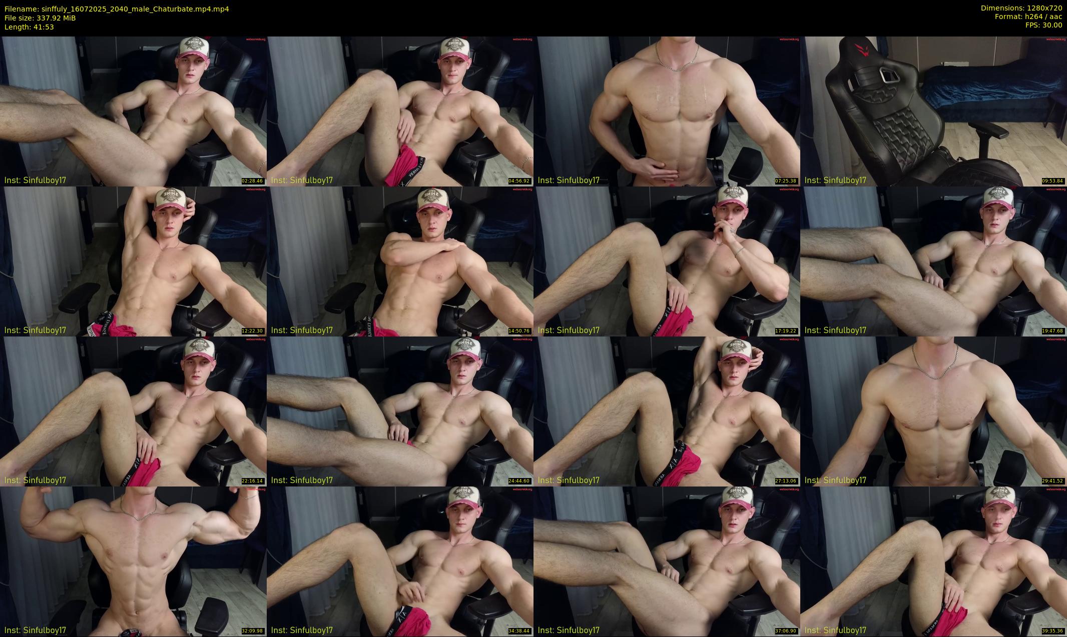 sinffuly — 42 minute Chaturbate male cam show recording, 720p, Jul 16, 2025