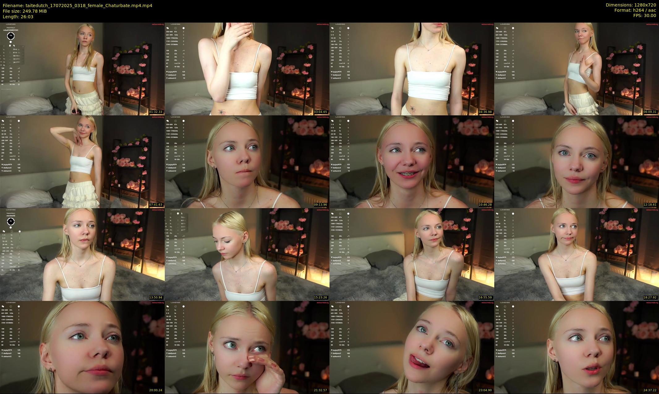 taitedutch — 27 minute Chaturbate female cam show recording, 720p, Jul 17, 2025