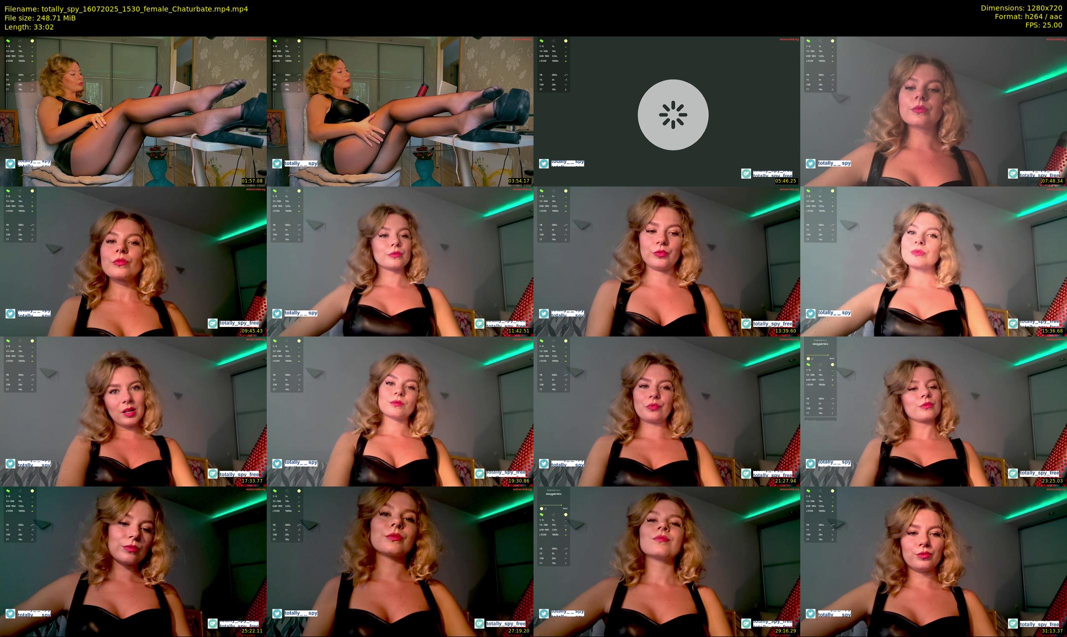 totally_spy — 34 minute Chaturbate female cam show recording, 720p, Jul 16, 2025