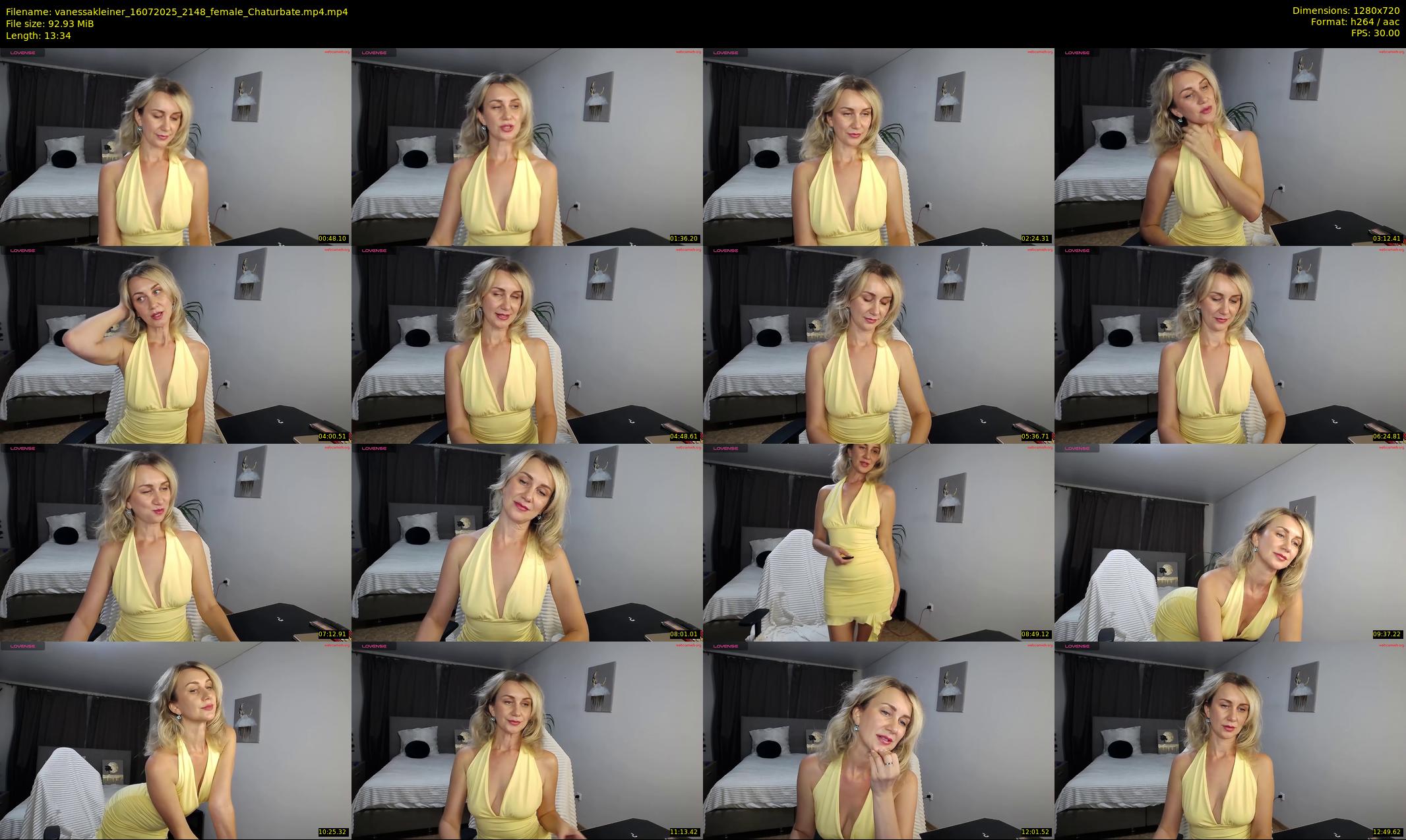 vanessakleiner — 14 minute Chaturbate female cam show recording, 720p, Jul 16, 2025