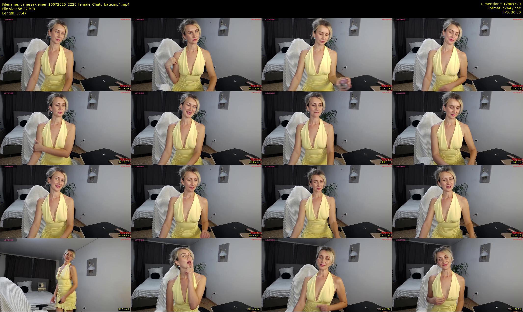 vanessakleiner — 8 minute Chaturbate female cam show recording, 720p, Jul 16, 2025