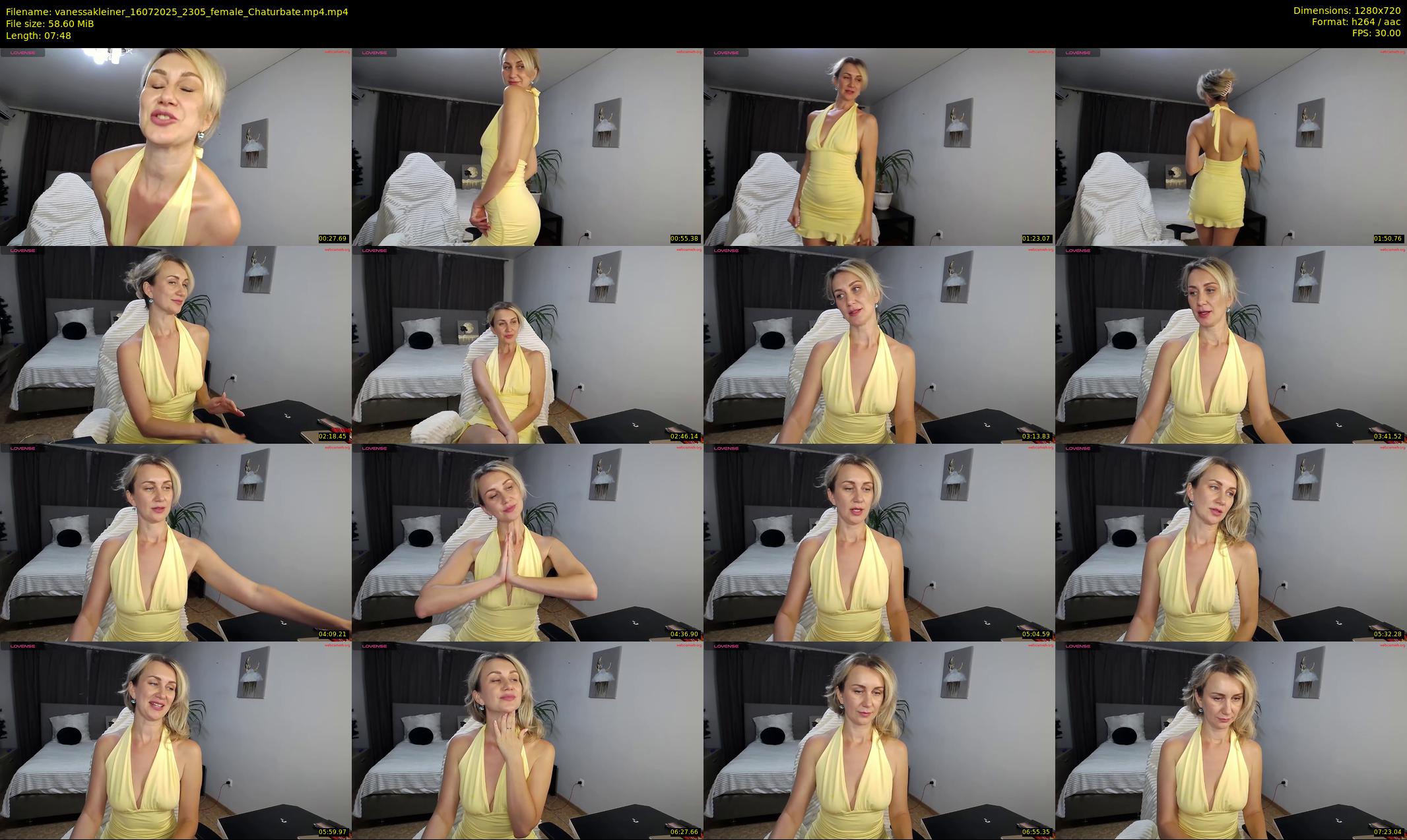 vanessakleiner — 8 minute Chaturbate female cam show recording, 720p, Jul 16, 2025