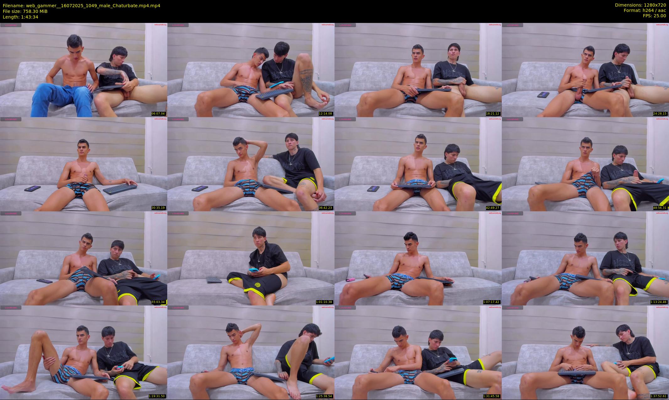 web_gammer_ — 104 minute Chaturbate male cam show recording, 720p, Jul 16, 2025