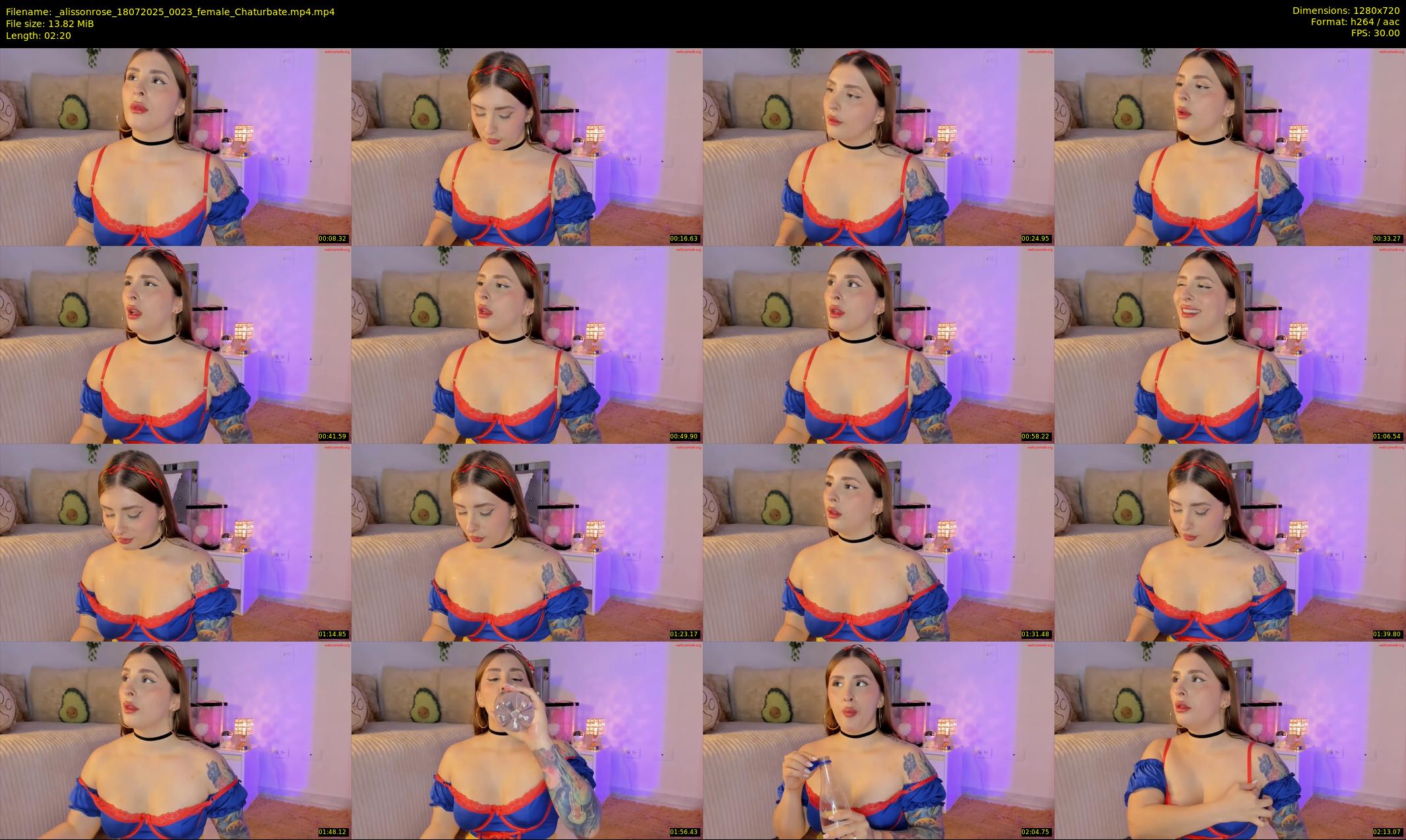 _alissonrose — 3 minute Chaturbate female cam show recording, 720p, Jul 18, 2025