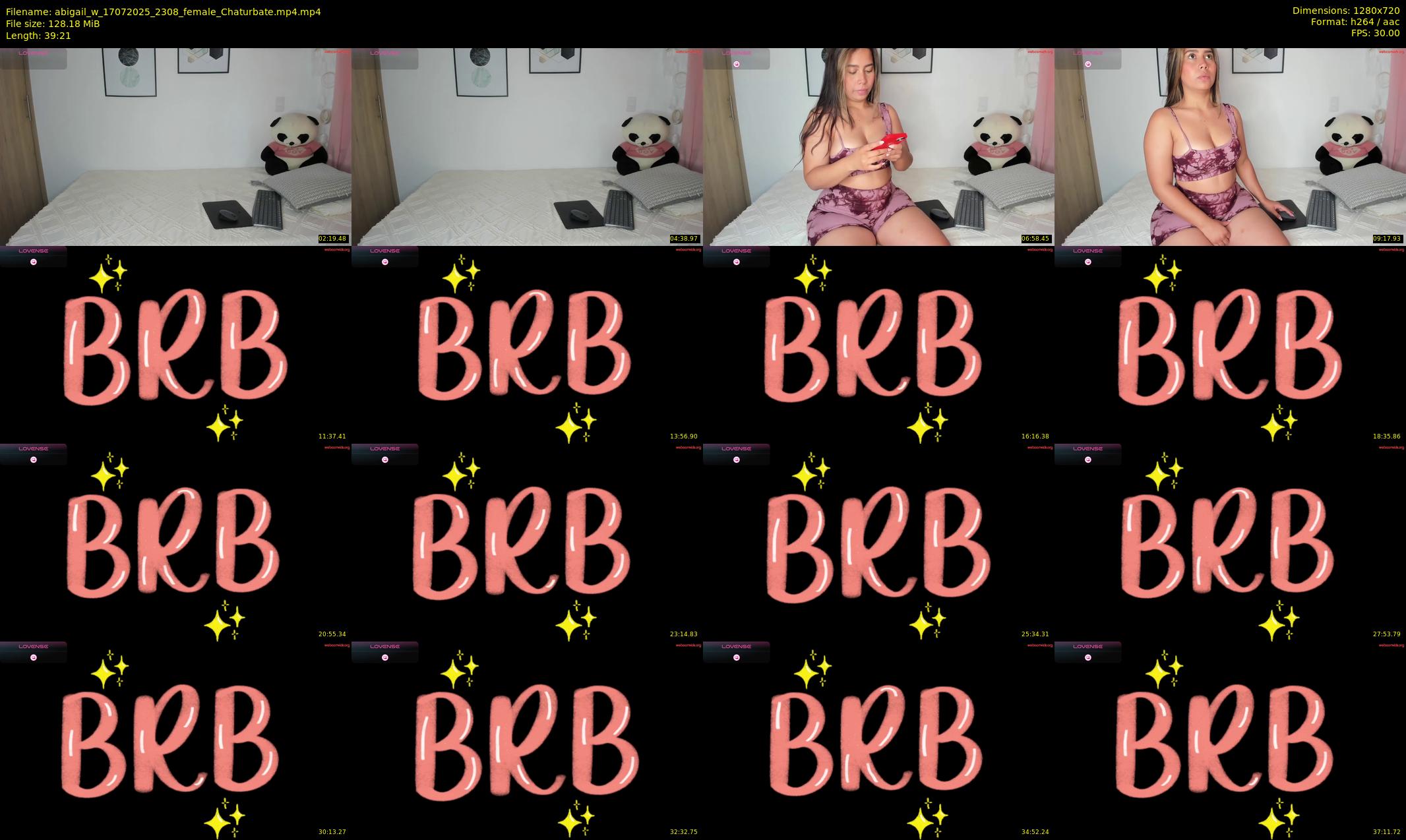 abigail_w — 40 minute Chaturbate female cam show recording, 720p, Jul 17, 2025
