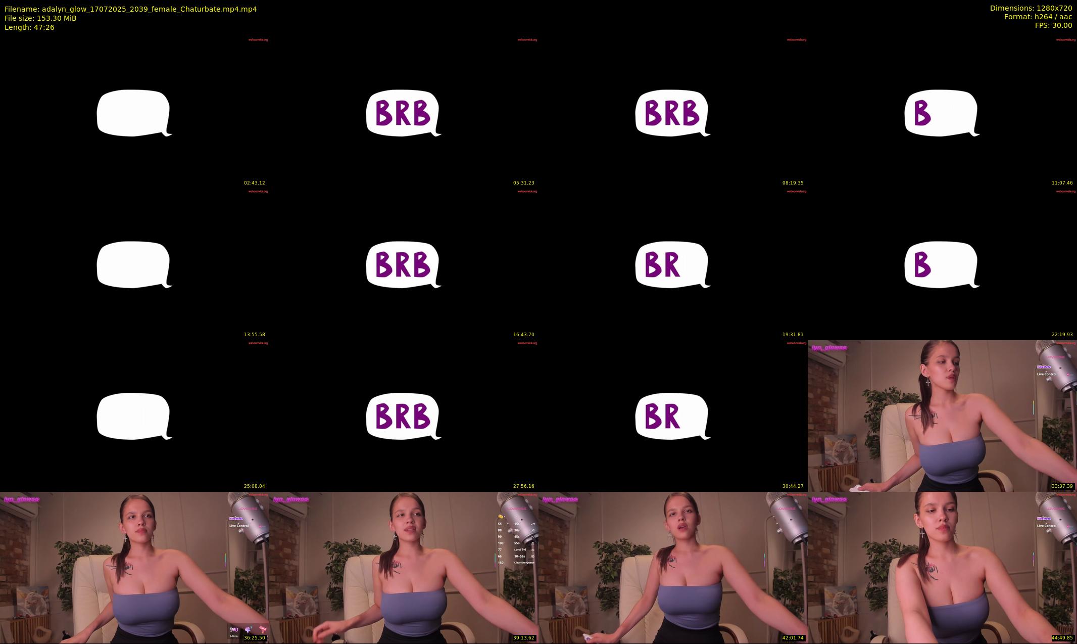adalyn_glow — 48 minute Chaturbate female cam show recording, 720p, Jul 17, 2025