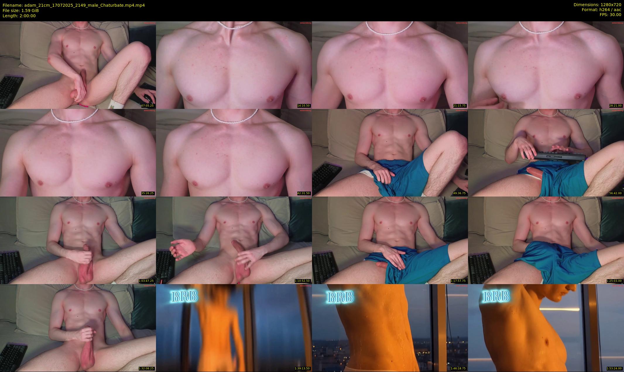 adam_21cm — 120 minute Chaturbate male cam show recording, 720p, Jul 17, 2025