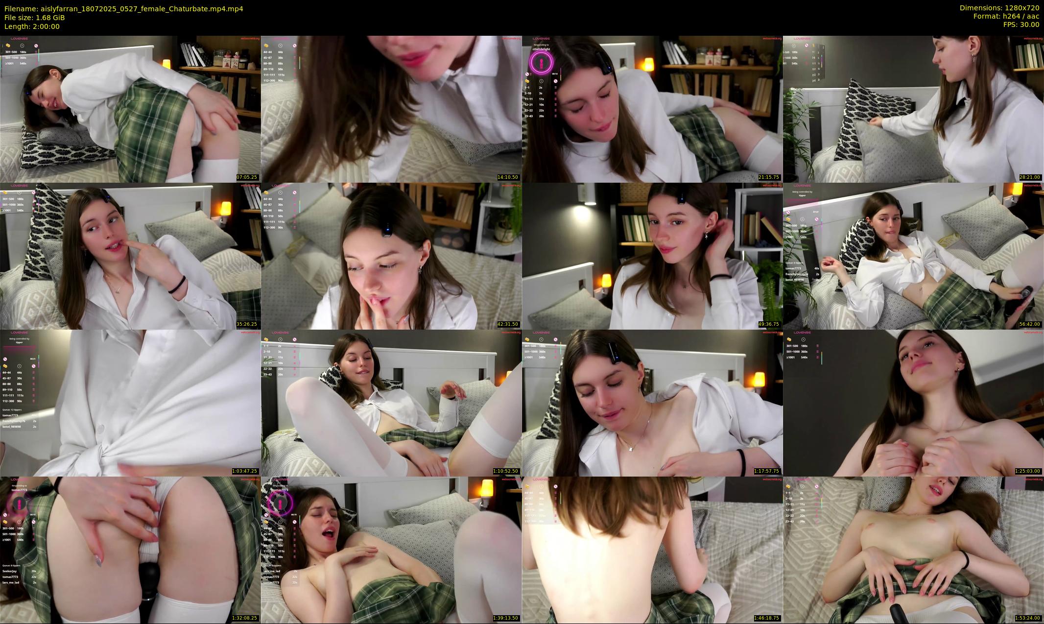 aislyfarran — 120 minute Chaturbate female cam show recording, 720p, Jul 18, 2025
