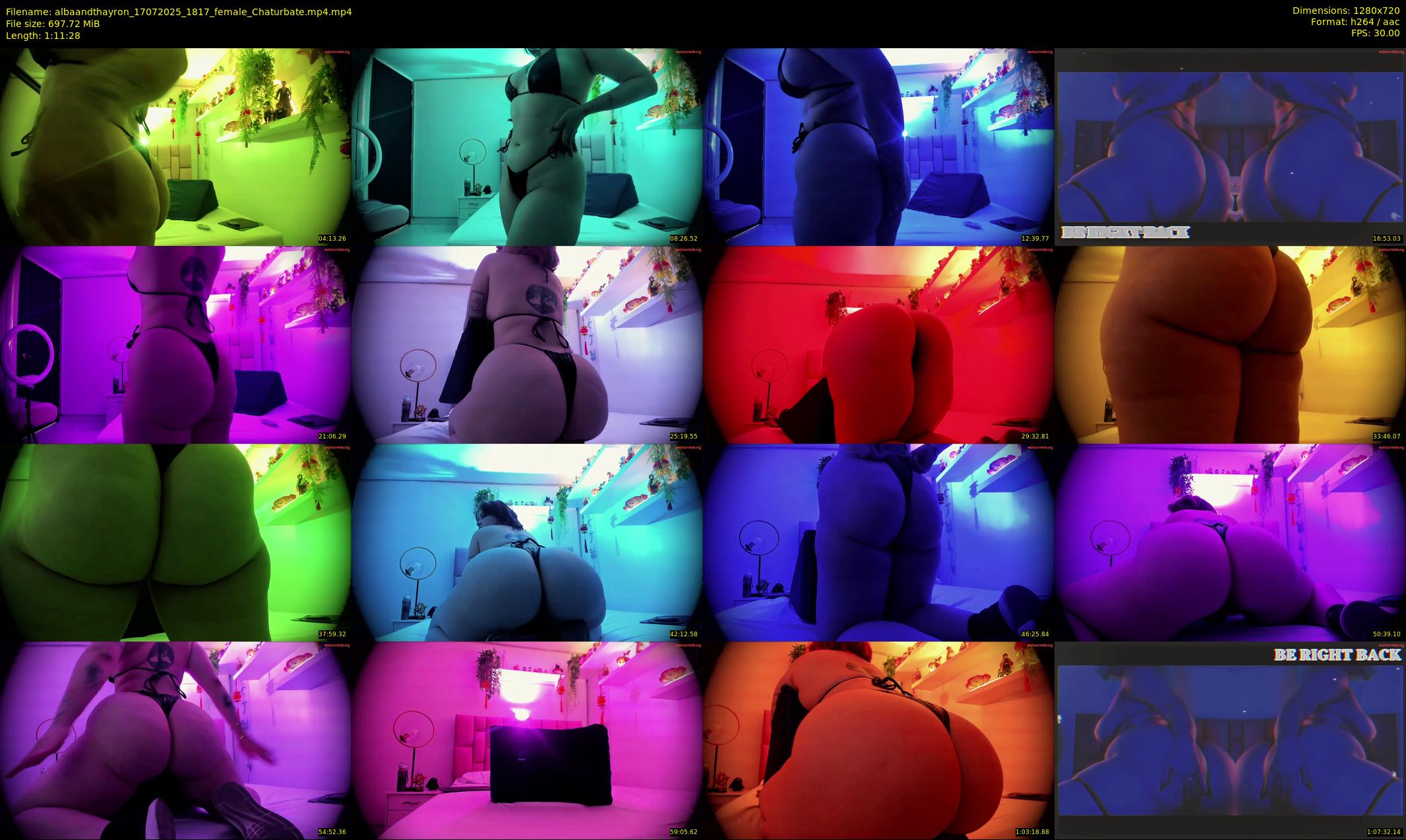 albaandthayron — 72 minute Chaturbate couple cam show recording, 720p, Jul 17, 2025