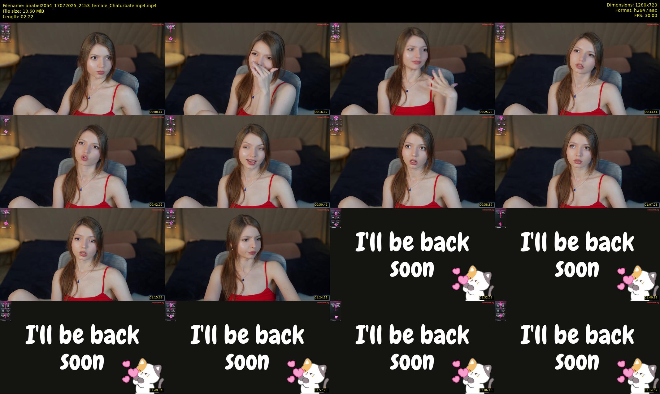anabel2054 — 3 minute Chaturbate female cam show recording, 720p, Jul 17, 2025