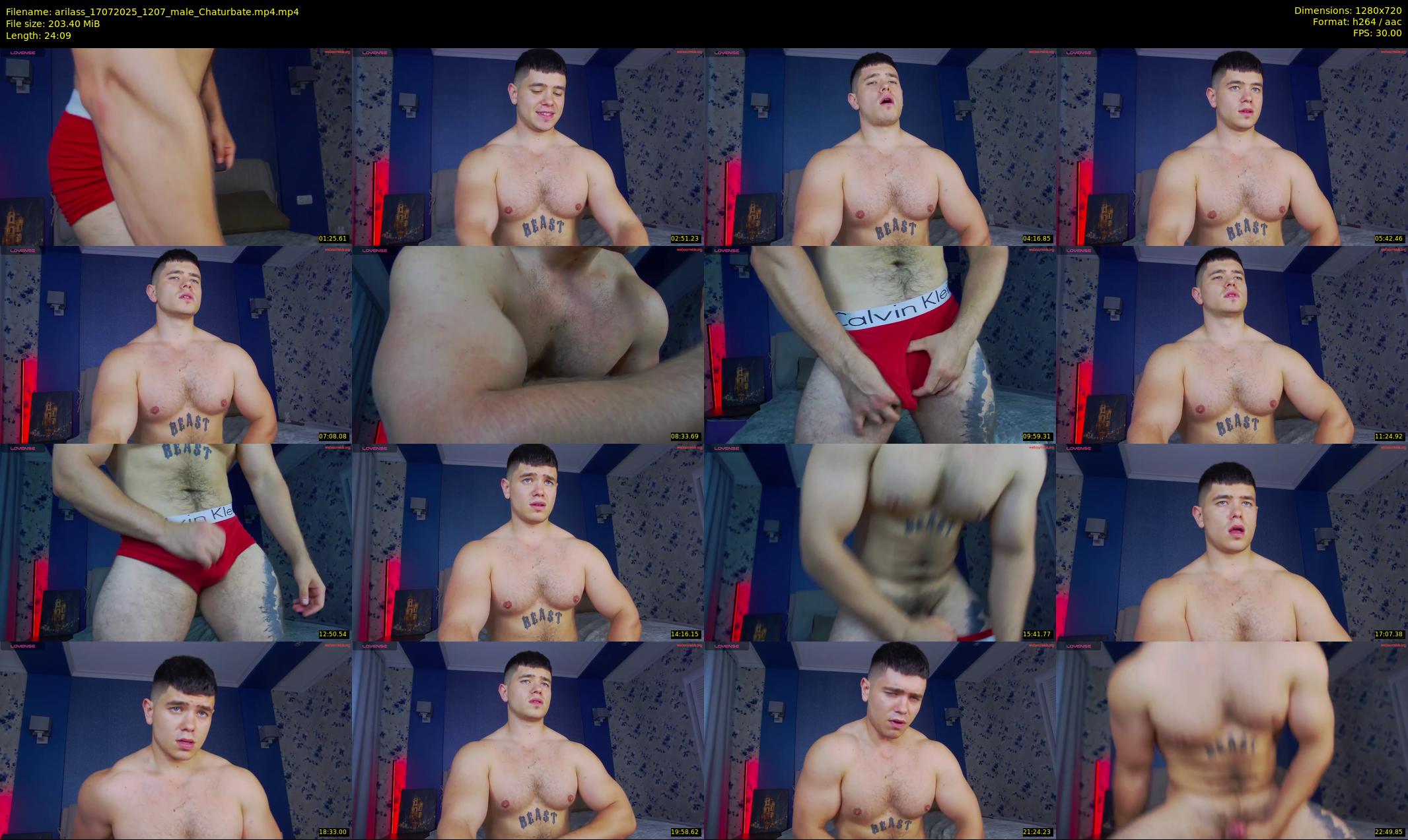 arilass — 25 minute Chaturbate male cam show recording, 720p, Jul 17, 2025