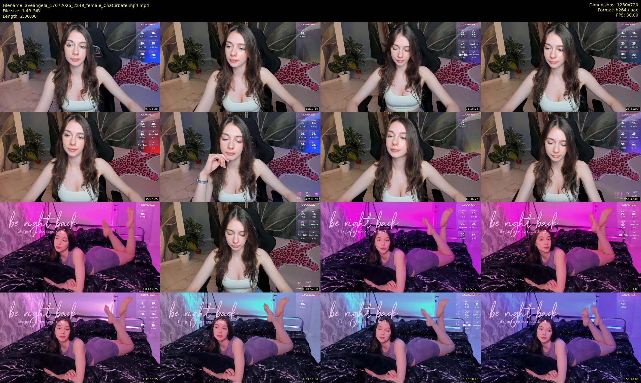 aveangela — 120 minute Chaturbate couple cam show recording, 720p, Jul 17, 2025