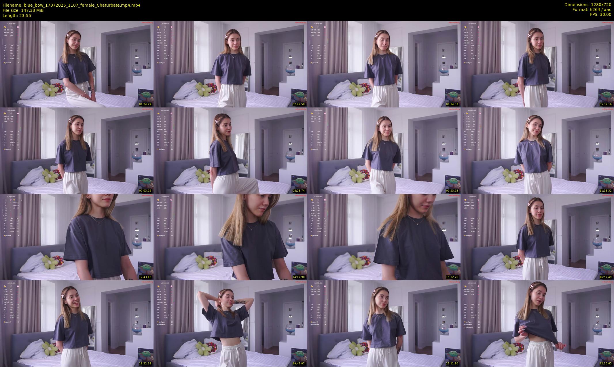 blue_bow — 24 minute Chaturbate female cam show recording, 720p, Jul 17, 2025