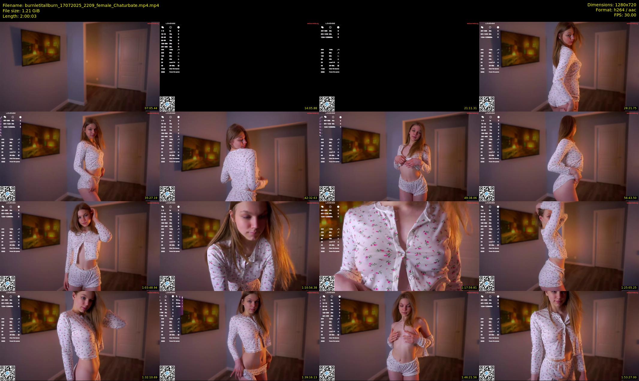 burnletitallburn — 121 minute Chaturbate female cam show recording, 720p, Jul 17, 2025