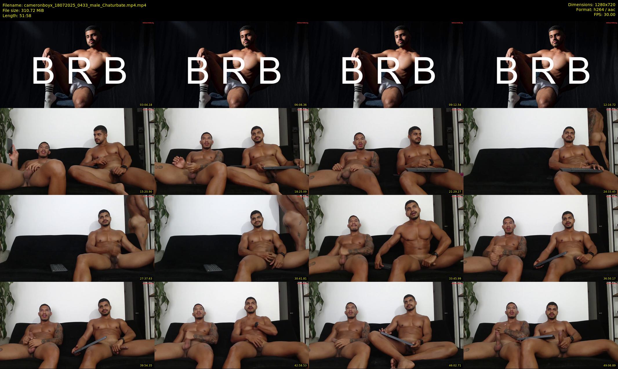 cameronboyx — 52 minute Chaturbate male cam show recording, 720p, Jul 18, 2025