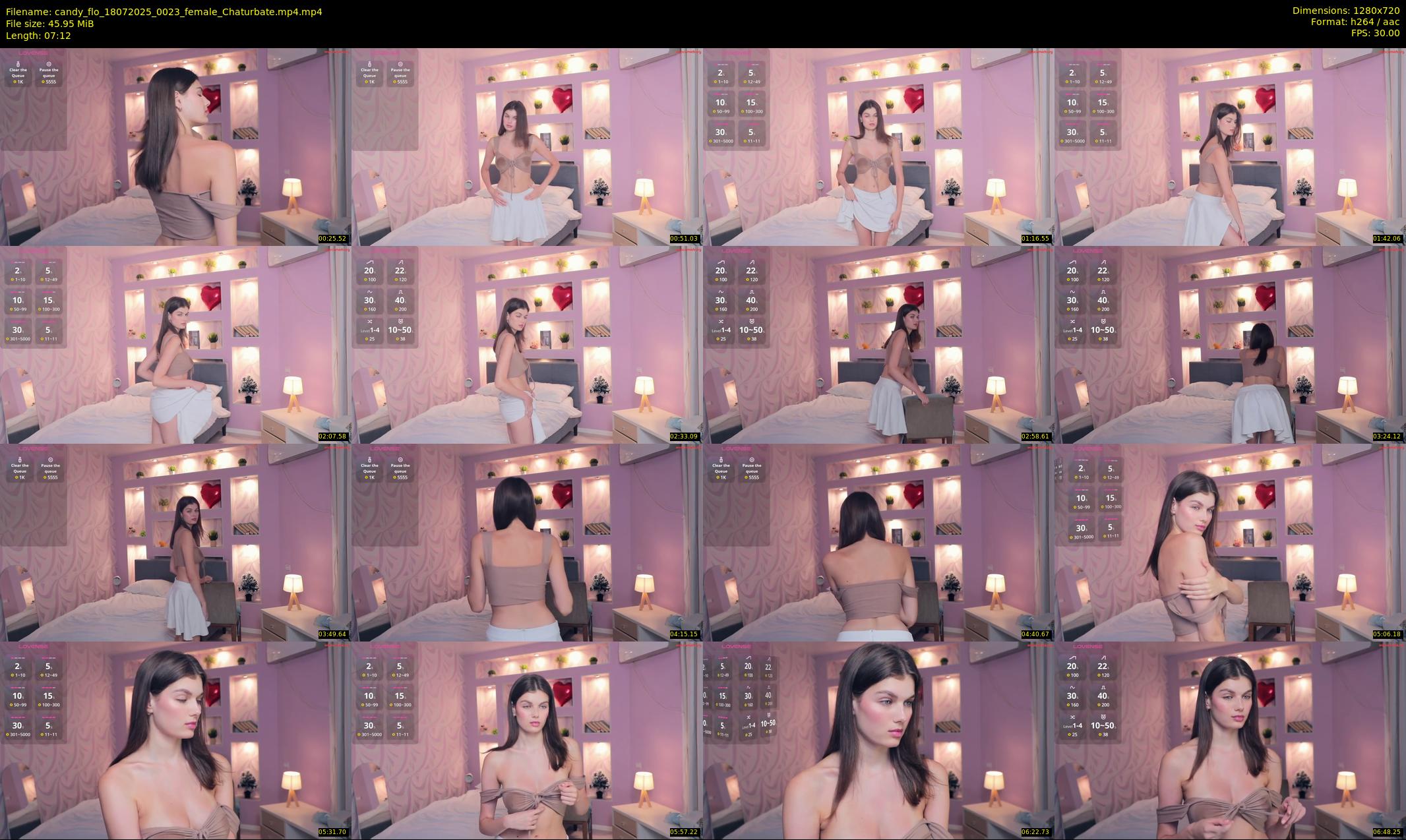 candy_flo — 8 minute Chaturbate female cam show recording, 720p, Jul 18, 2025