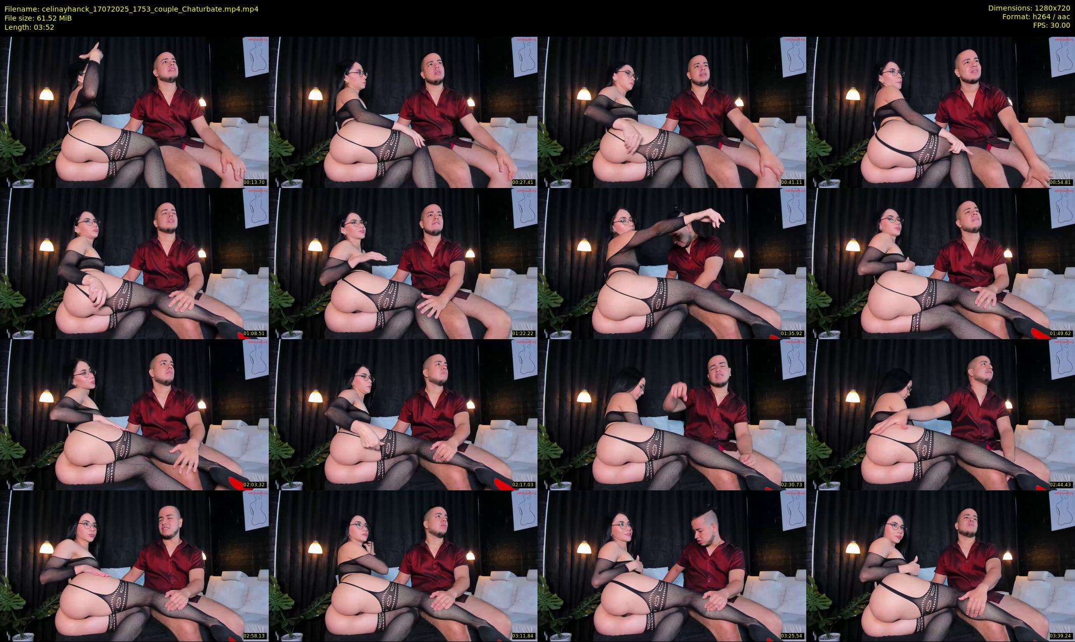 celinayhanck — 4 minute Chaturbate couple cam show recording, 720p, Jul 17, 2025