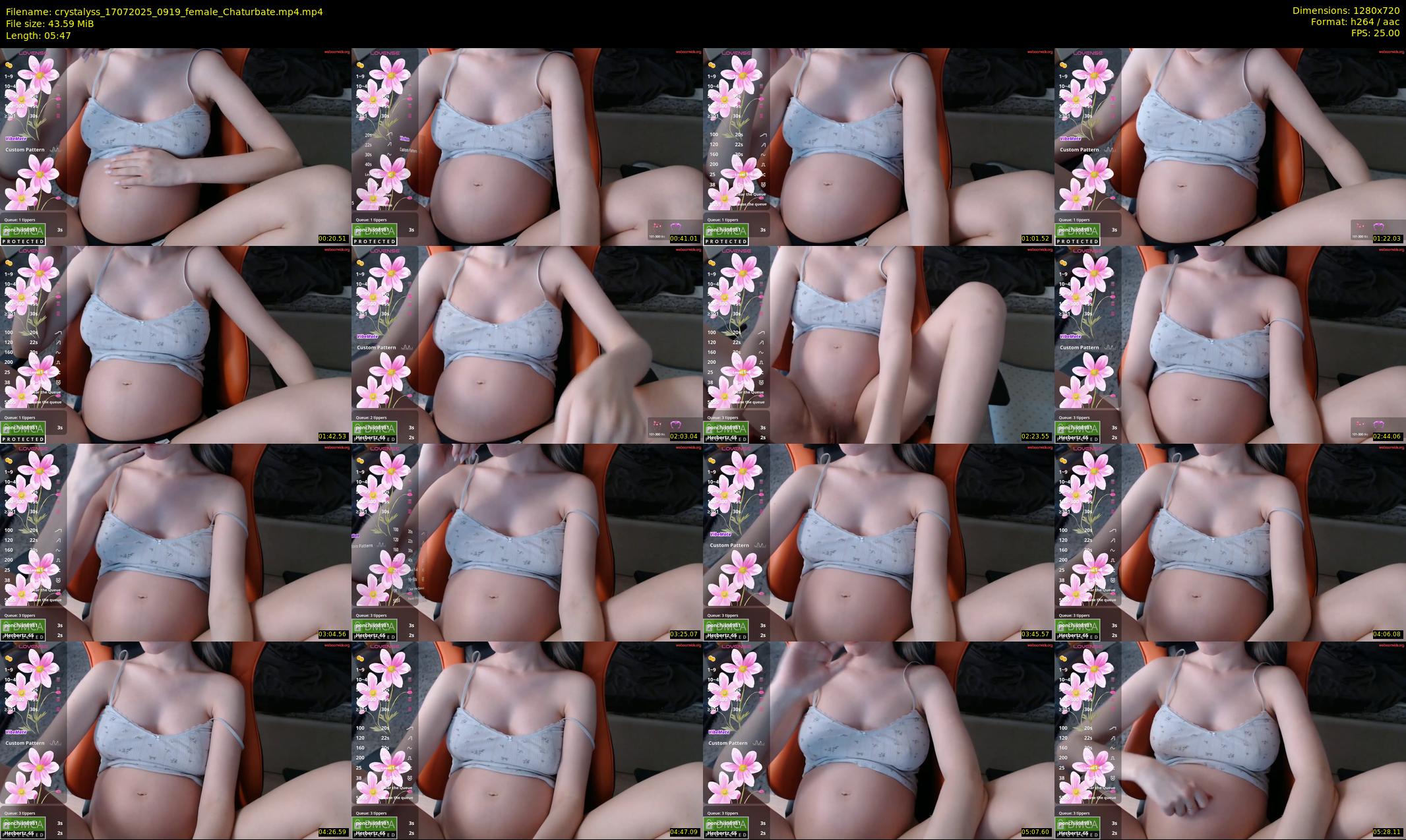 crystalyss — 6 minute Chaturbate female cam show recording, 720p, Jul 17, 2025