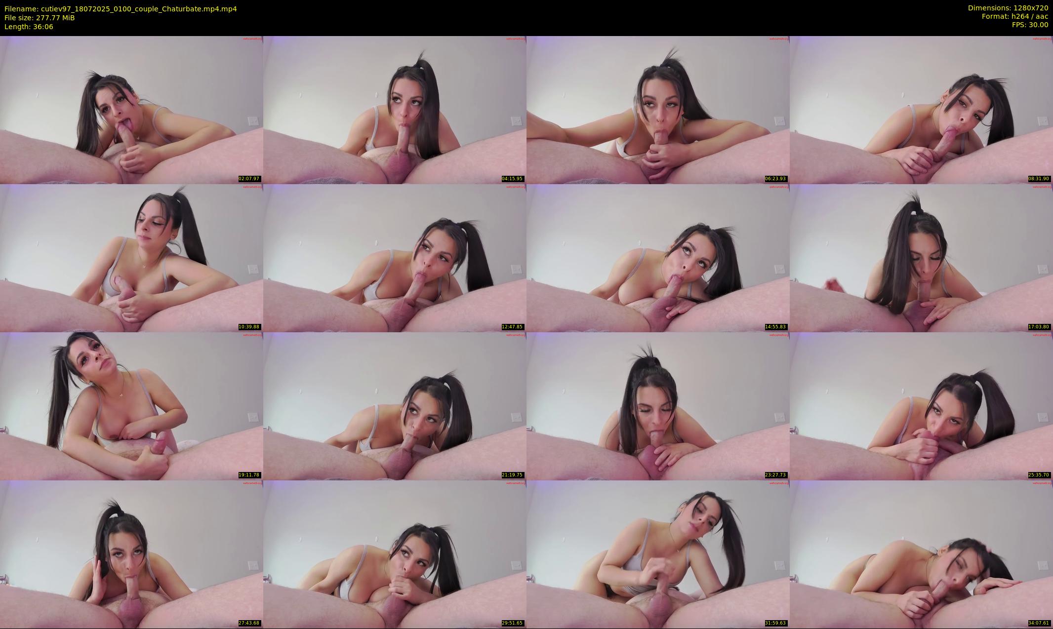 cutiev97 — 37 minute Chaturbate couple cam show recording, 720p, Jul 18, 2025
