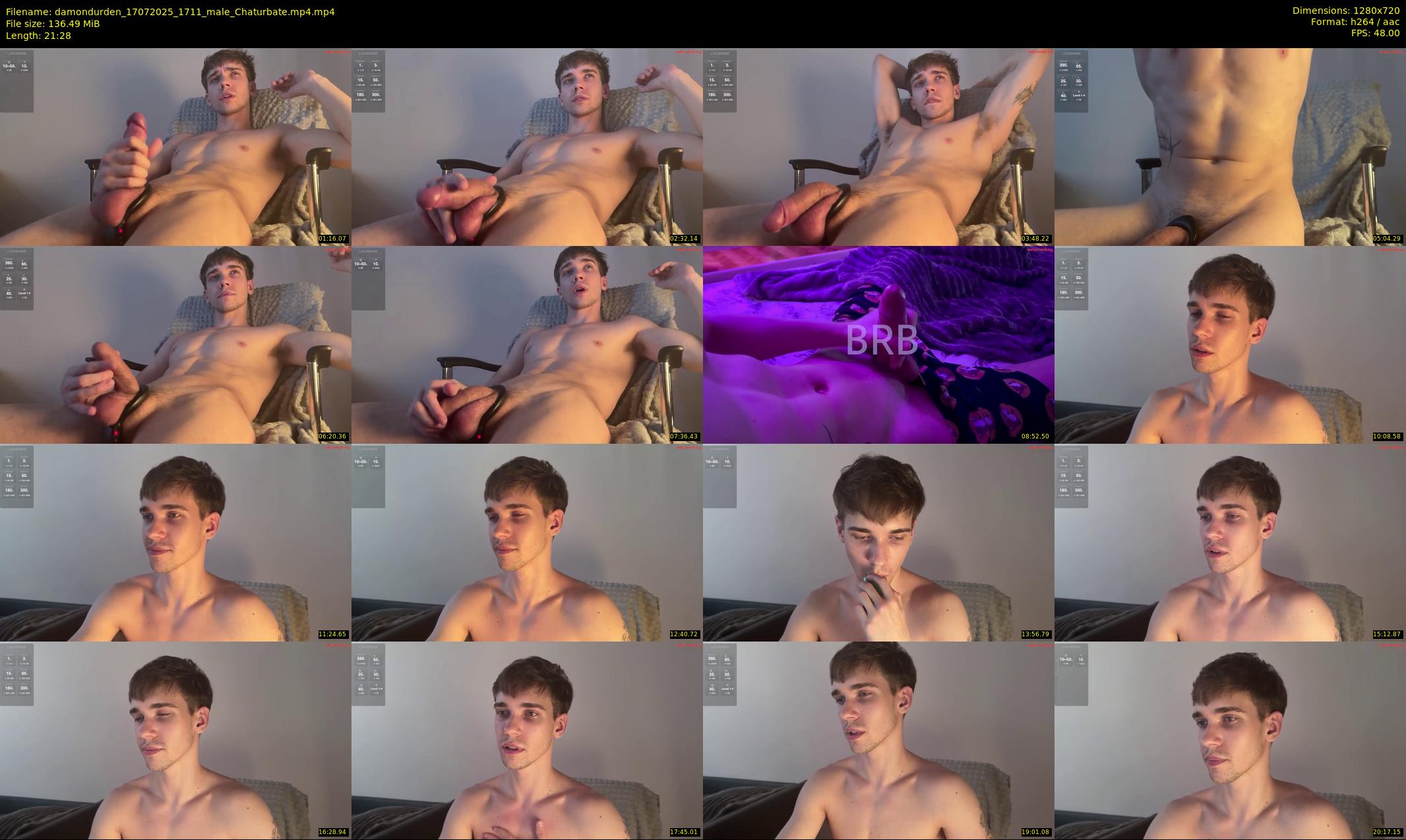 damondurden — 22 minute Chaturbate male cam show recording, 720p, Jul 17, 2025