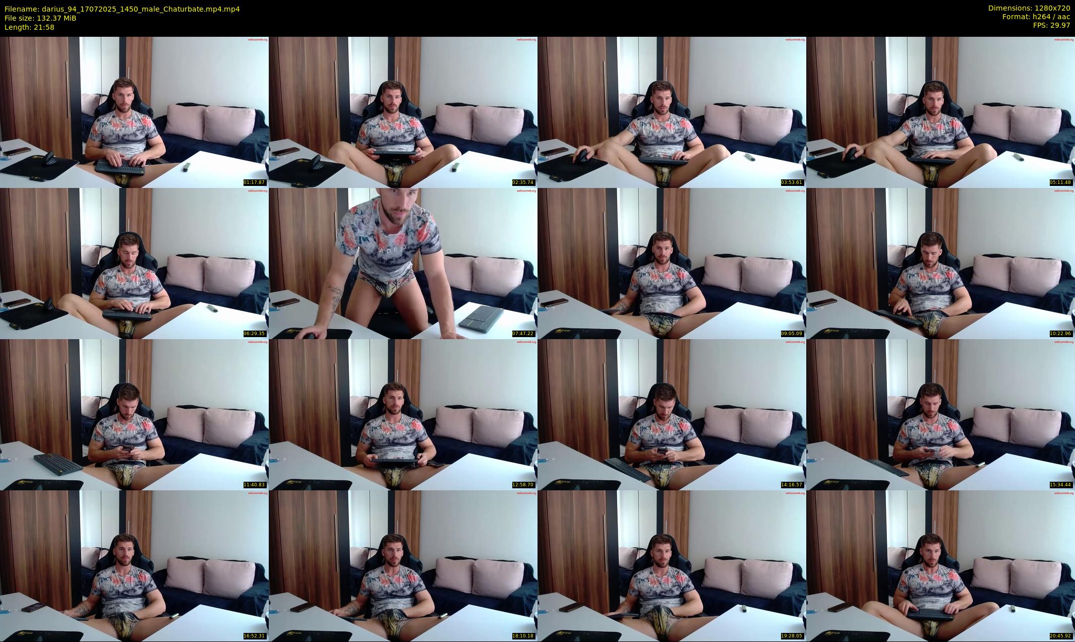 darius_94 — 22 minute Chaturbate male cam show recording, 720p, Jul 17, 2025
