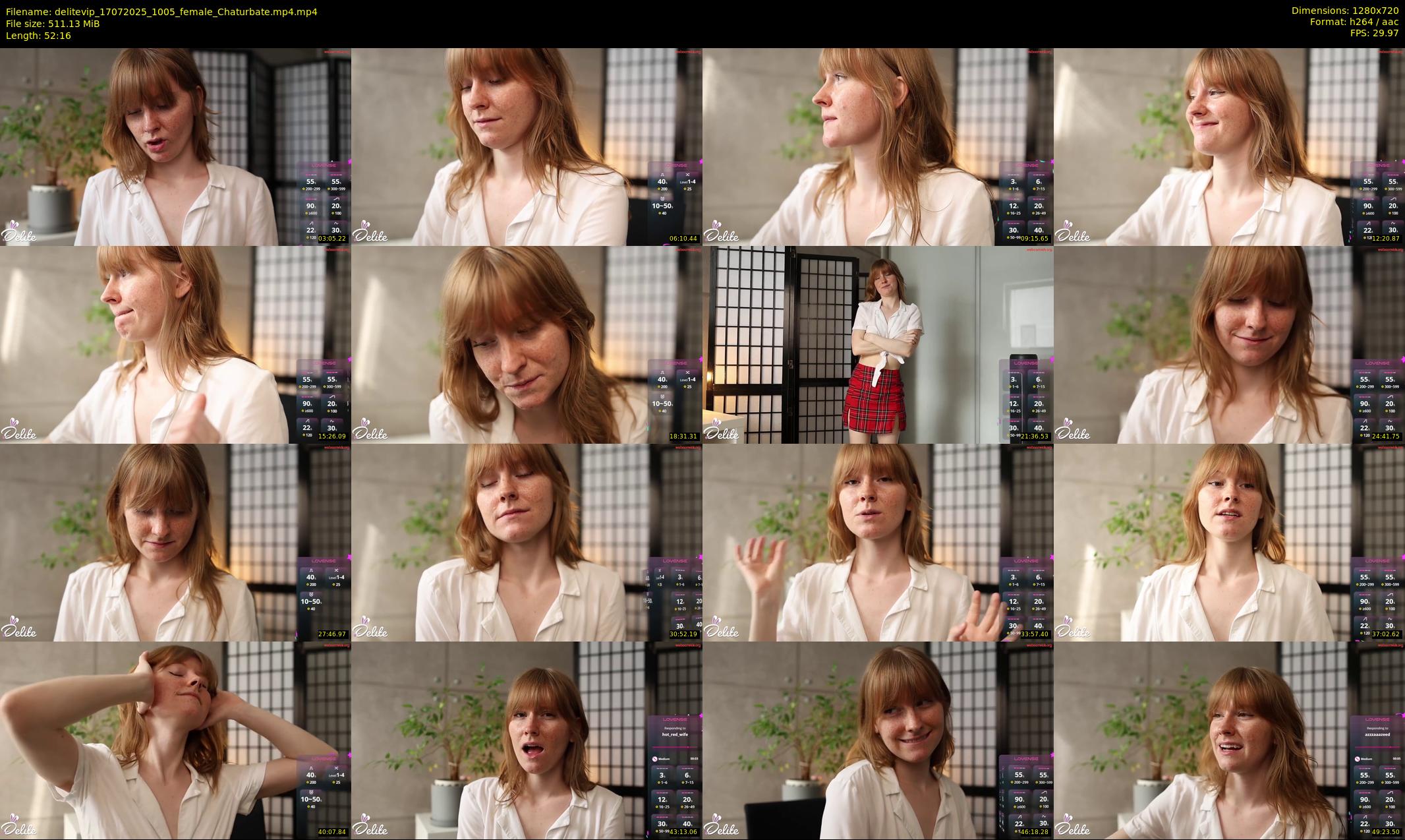 delitevip — 53 minute Chaturbate female cam show recording, 720p, Jul 17, 2025