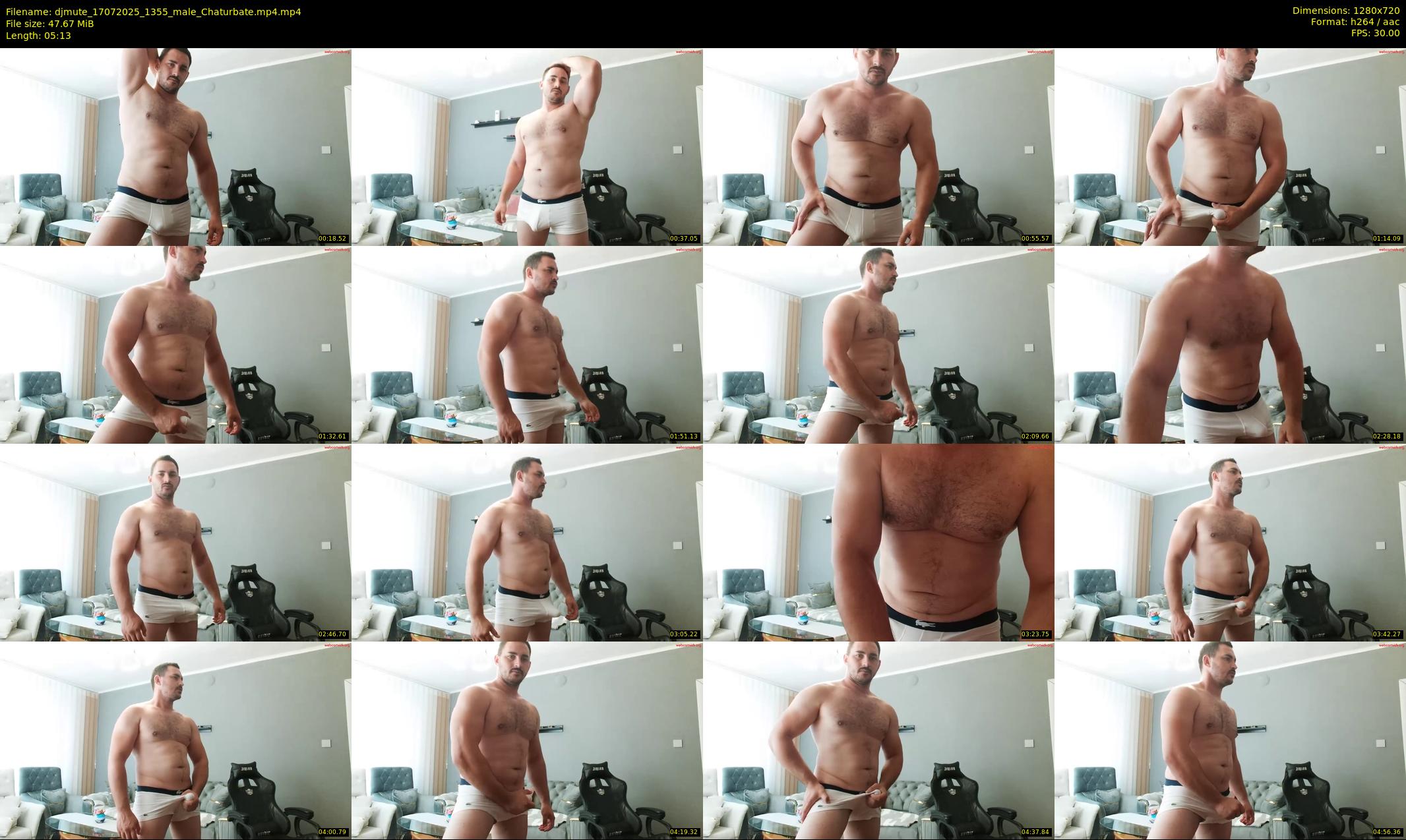 djmute — 6 minute Chaturbate male cam show recording, 720p, Jul 17, 2025