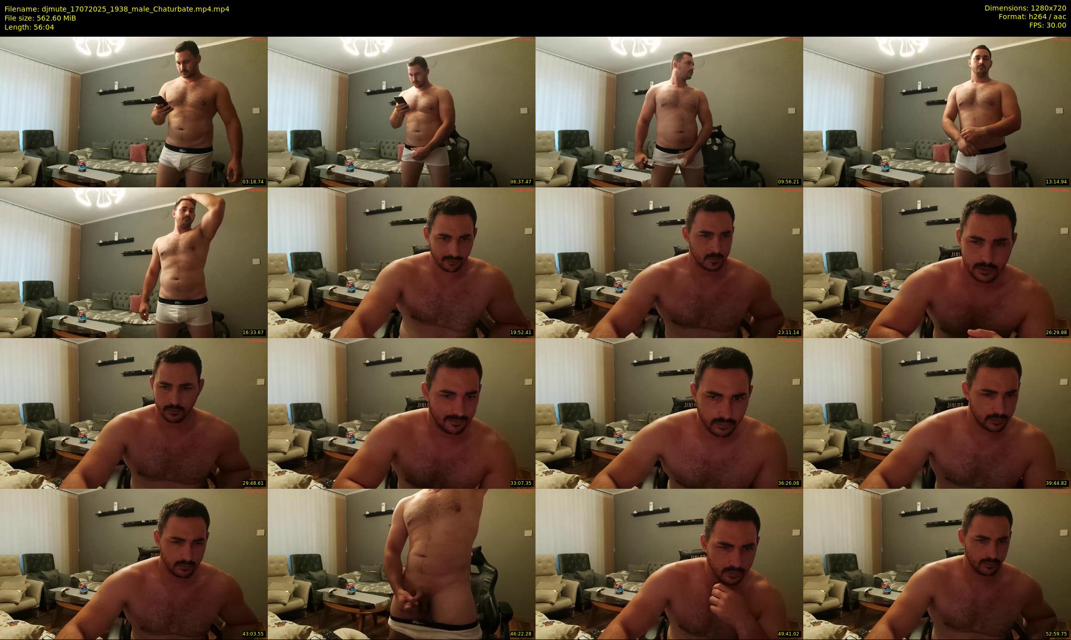 djmute — 57 minute Chaturbate male cam show recording, 720p, Jul 17, 2025