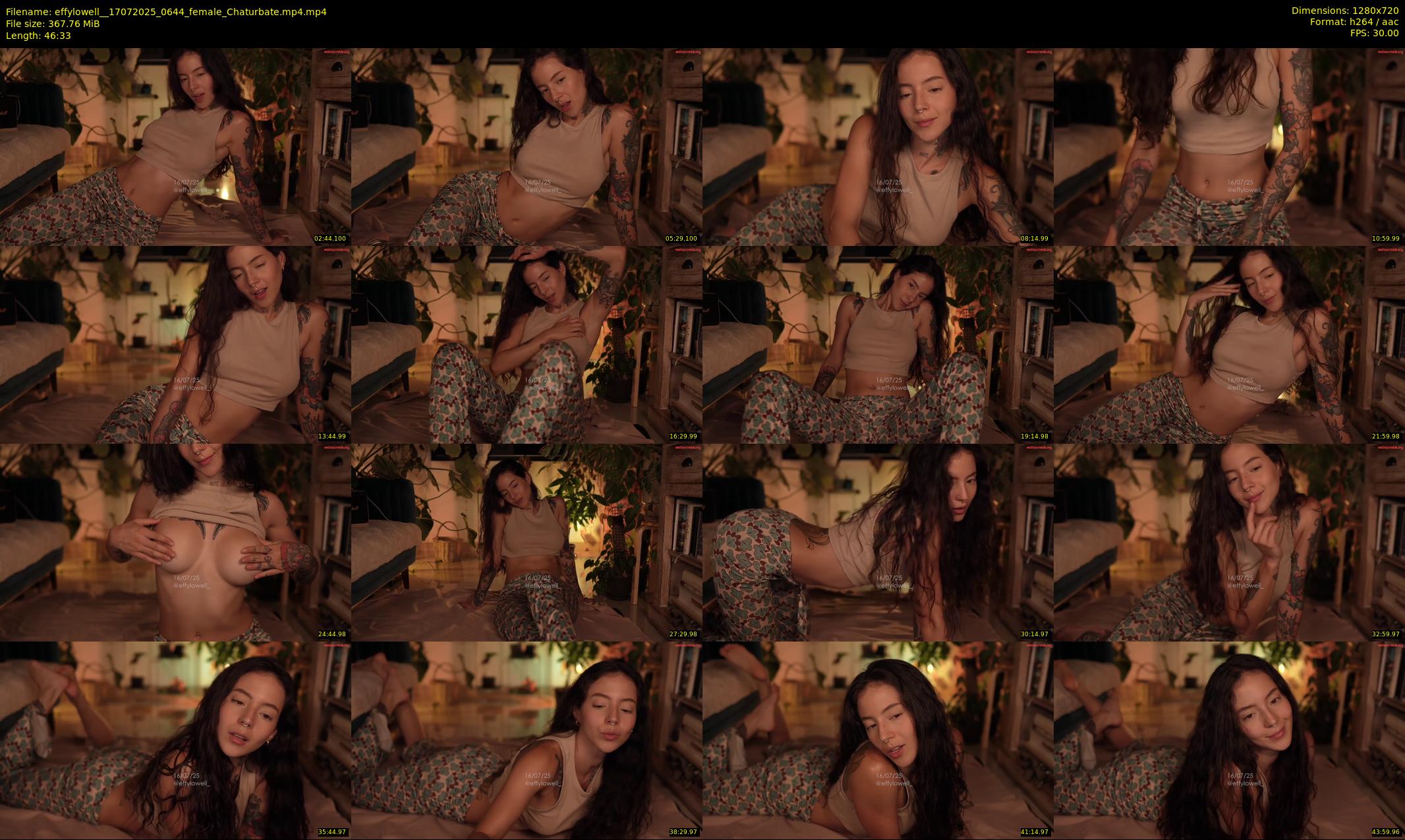 effylowell_ — 47 minute Chaturbate female cam show recording, 720p, Jul 17, 2025