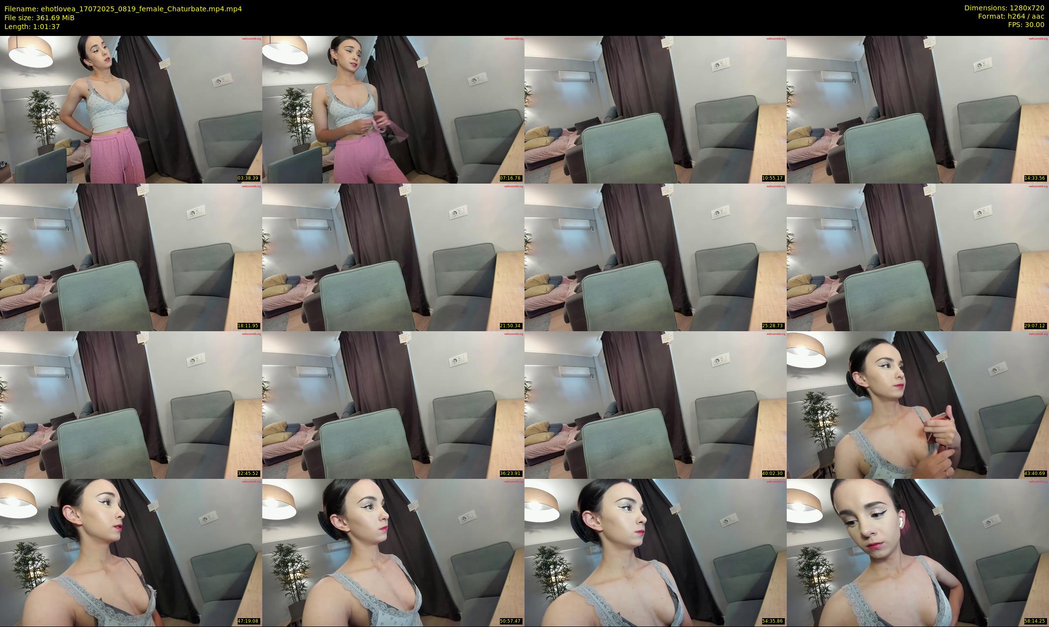 ehotlovea — 62 minute Chaturbate female cam show recording, 720p, Jul 17, 2025
