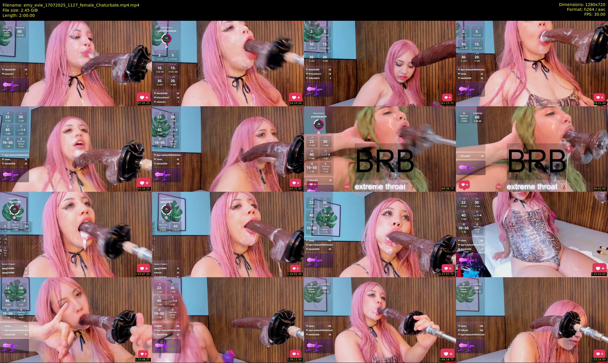 emy_evie — 120 minute Chaturbate female cam show recording, 720p, Jul 17, 2025