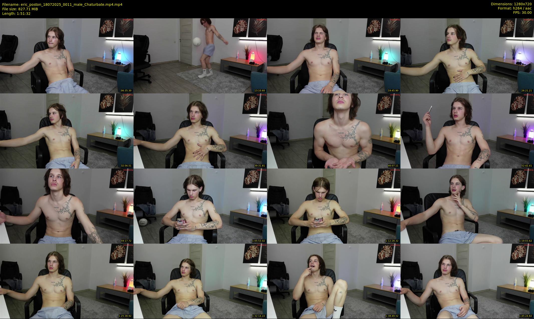 eric_poston — 112 minute Chaturbate male cam show recording, 720p, Jul 18, 2025