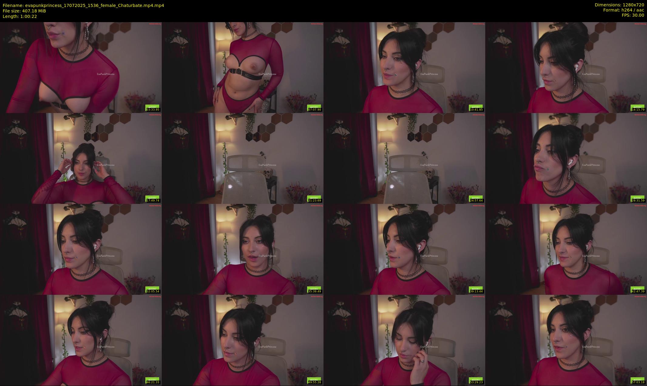 evapunkprincess — 61 minute Chaturbate female cam show recording, 720p, Jul 17, 2025