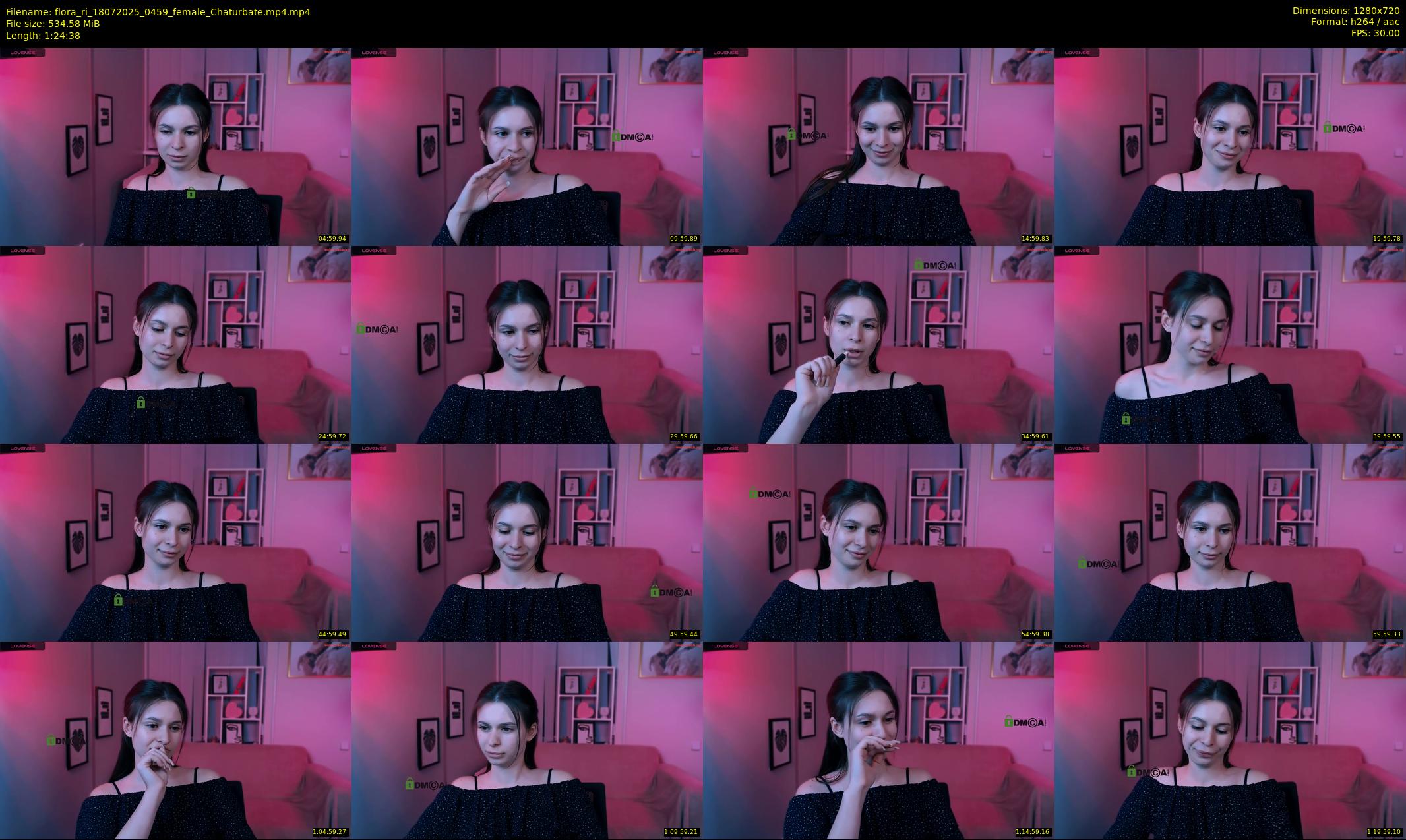 flora_ri — 85 minute Chaturbate female cam show recording, 720p, Jul 18, 2025