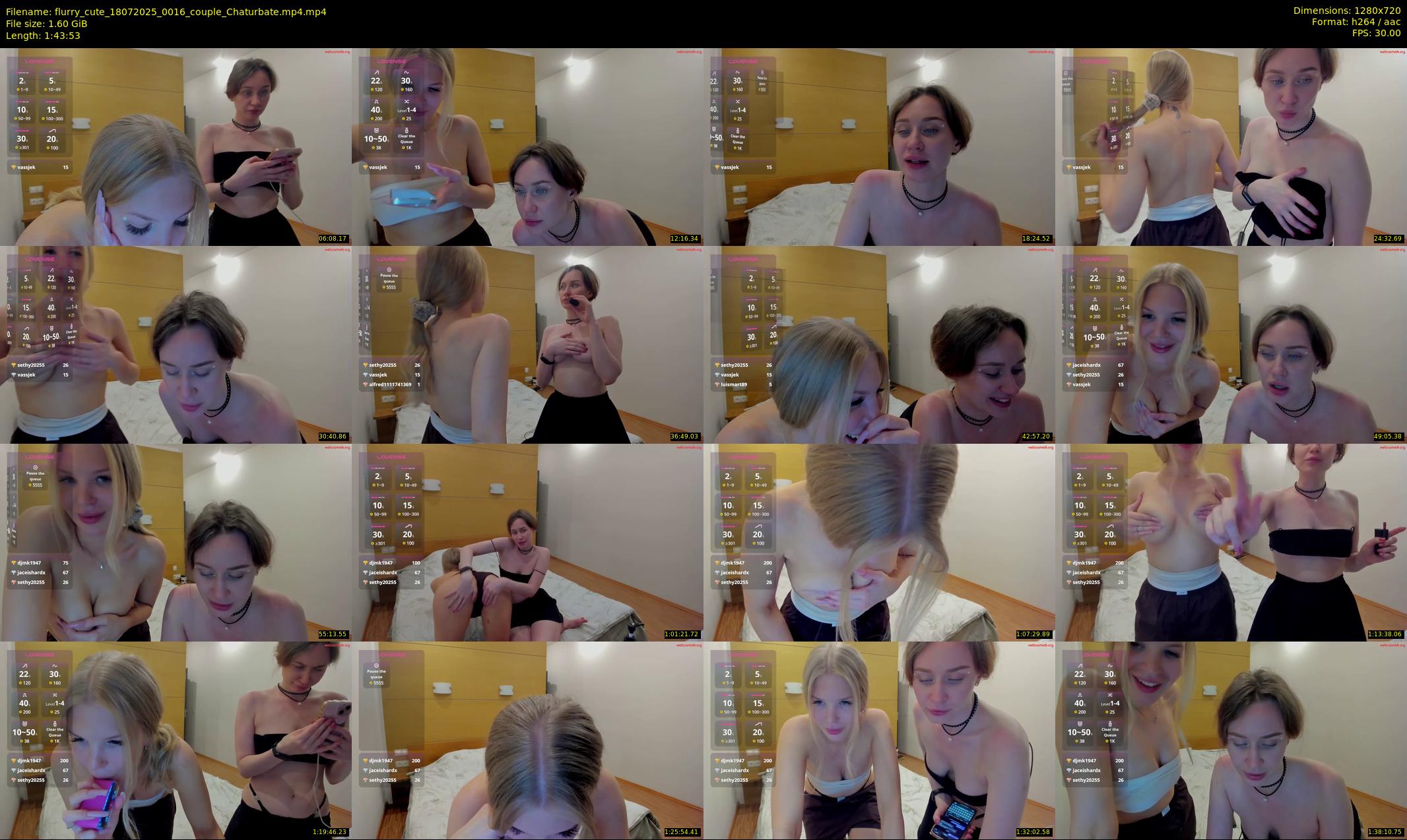 flurry_cute — 104 minute Chaturbate couple cam show recording, 720p, Jul 18, 2025