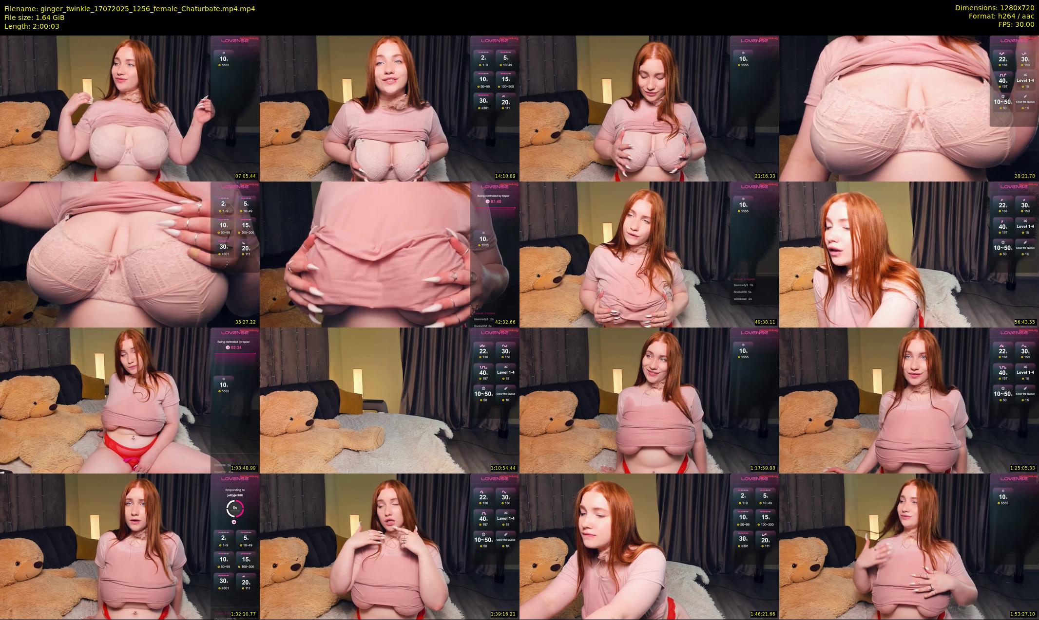 ginger_twinkle — 121 minute Chaturbate female cam show recording, 720p, Jul 17, 2025