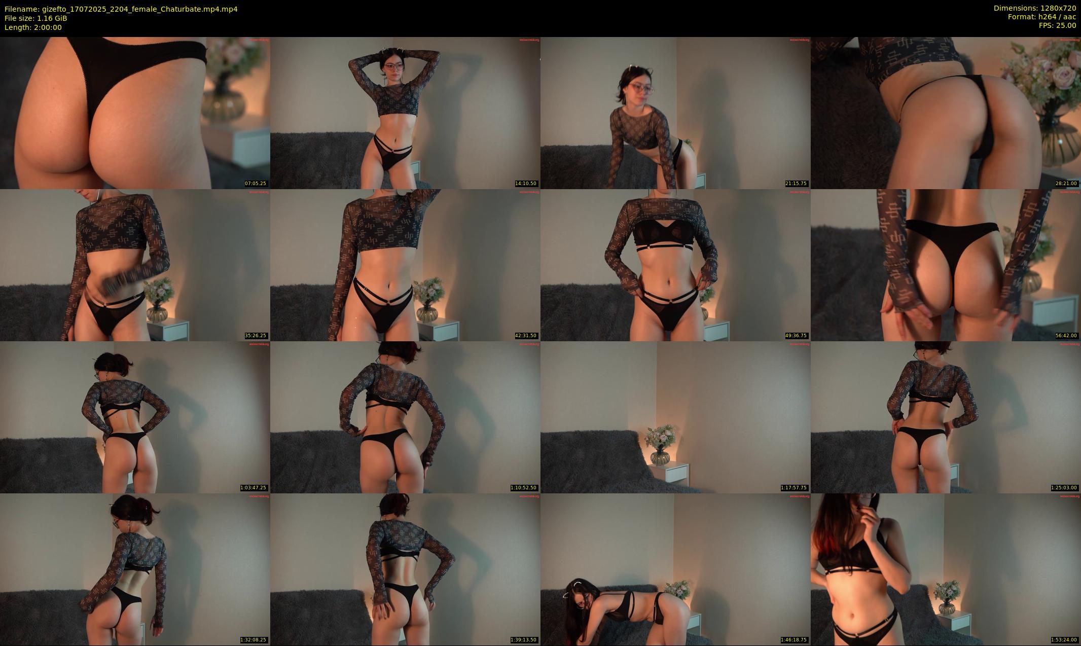 gizefto — 120 minute Chaturbate female cam show recording, 720p, Jul 17, 2025