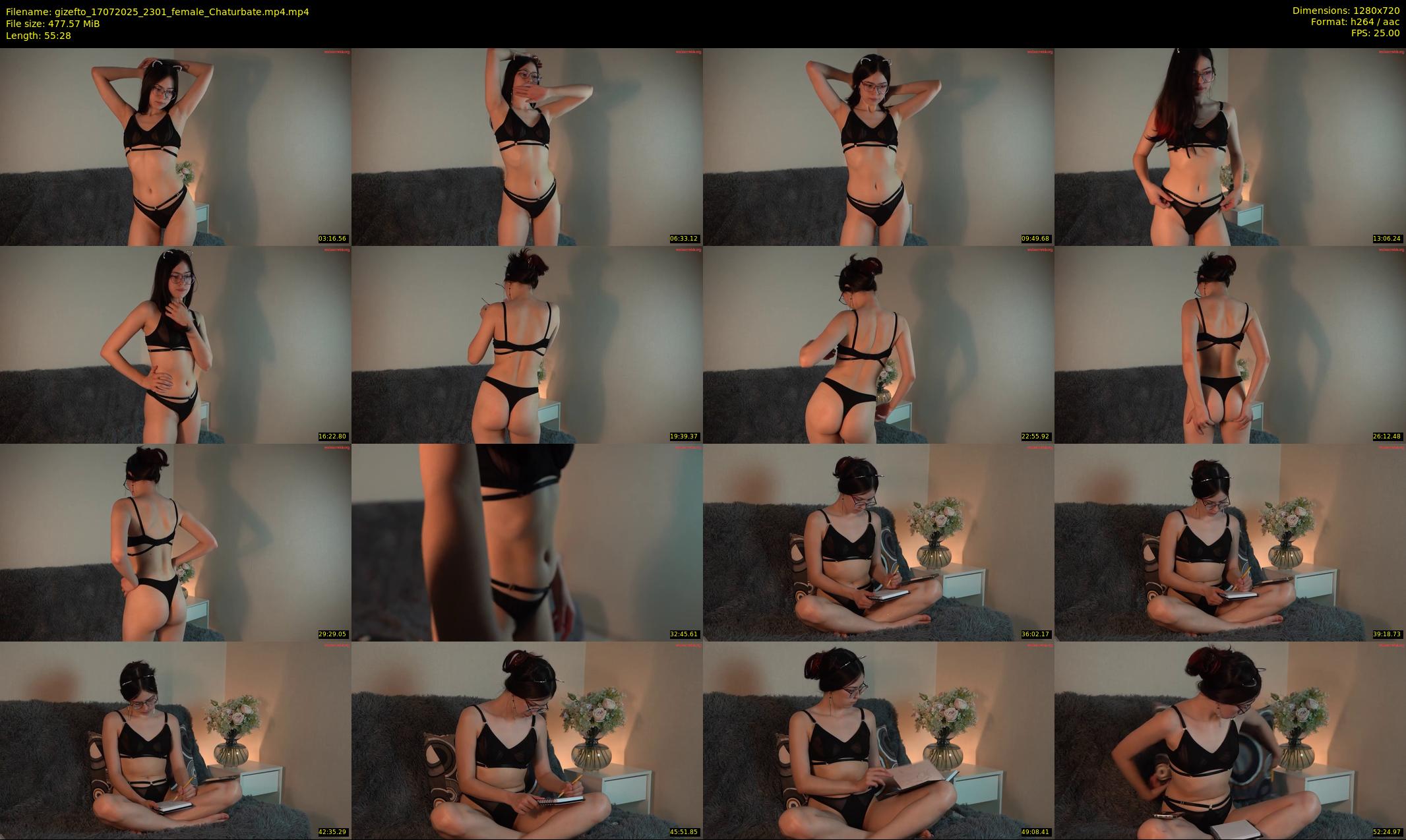 gizefto — 56 minute Chaturbate female cam show recording, 720p, Jul 17, 2025