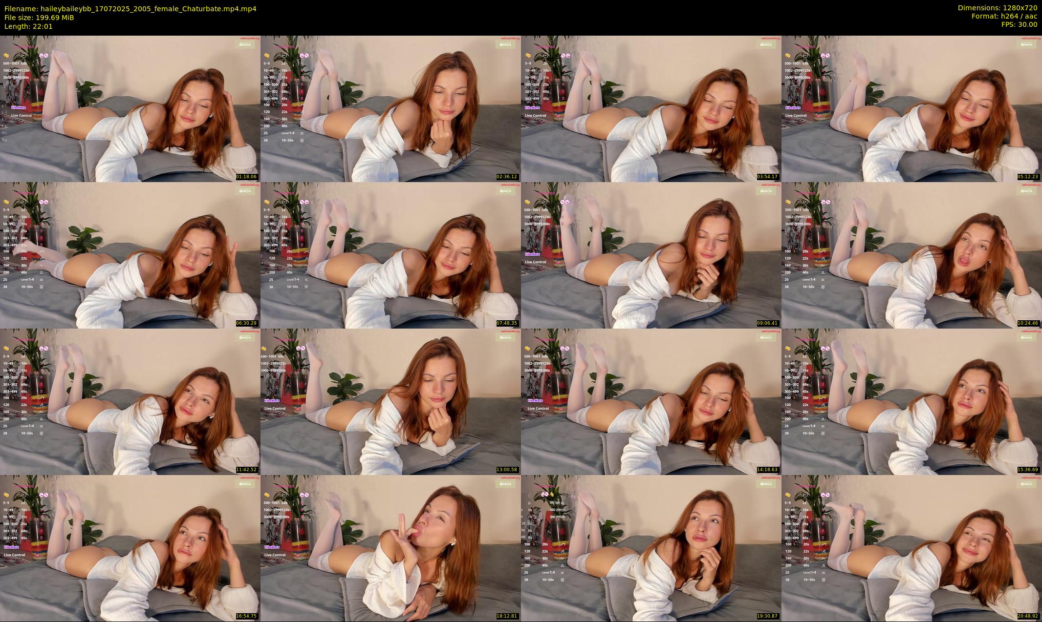 haileybaileybb — 23 minute Chaturbate female cam show recording, 720p, Jul 17, 2025