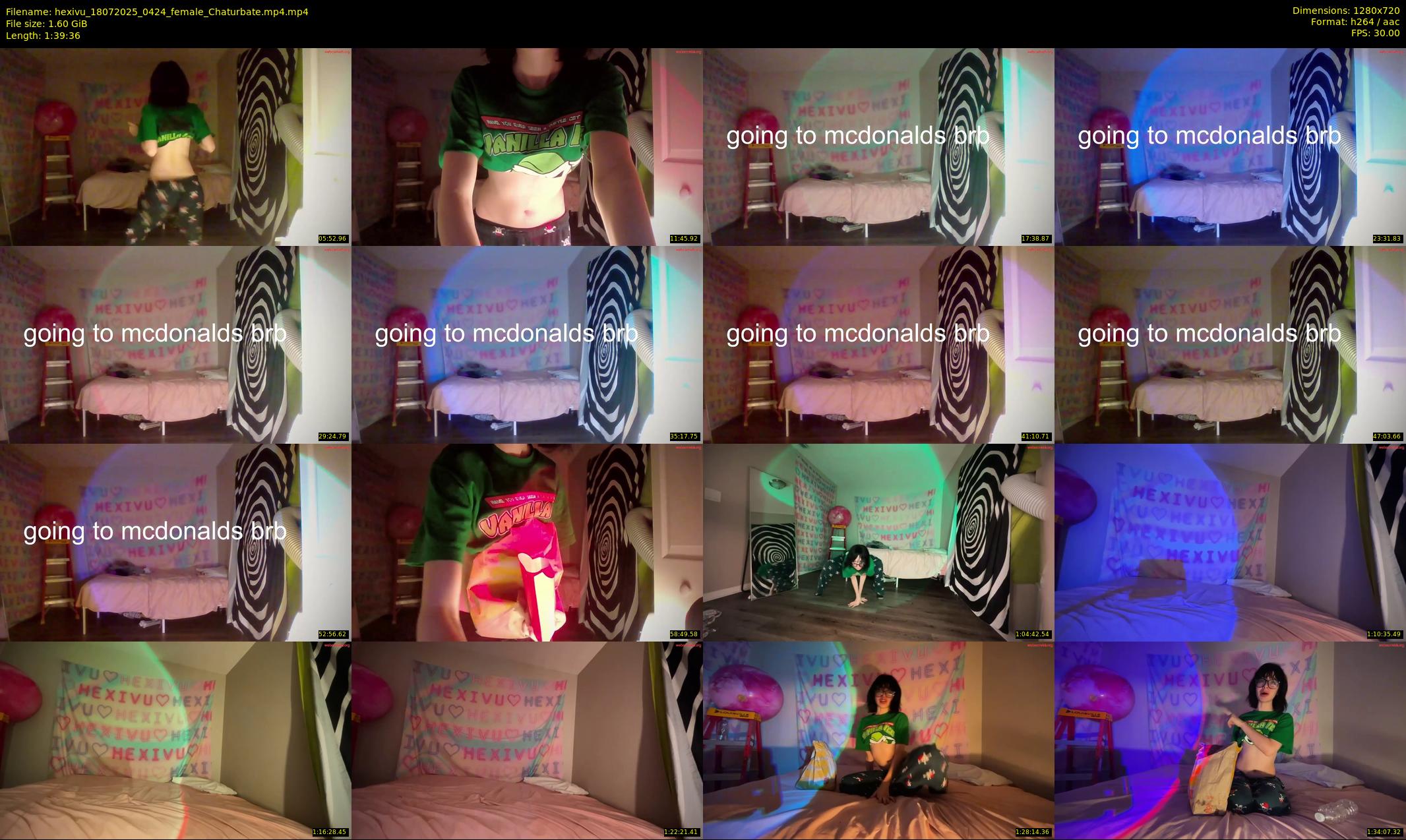 hexivu — 100 minute Chaturbate female cam show recording, 720p, Jul 18, 2025