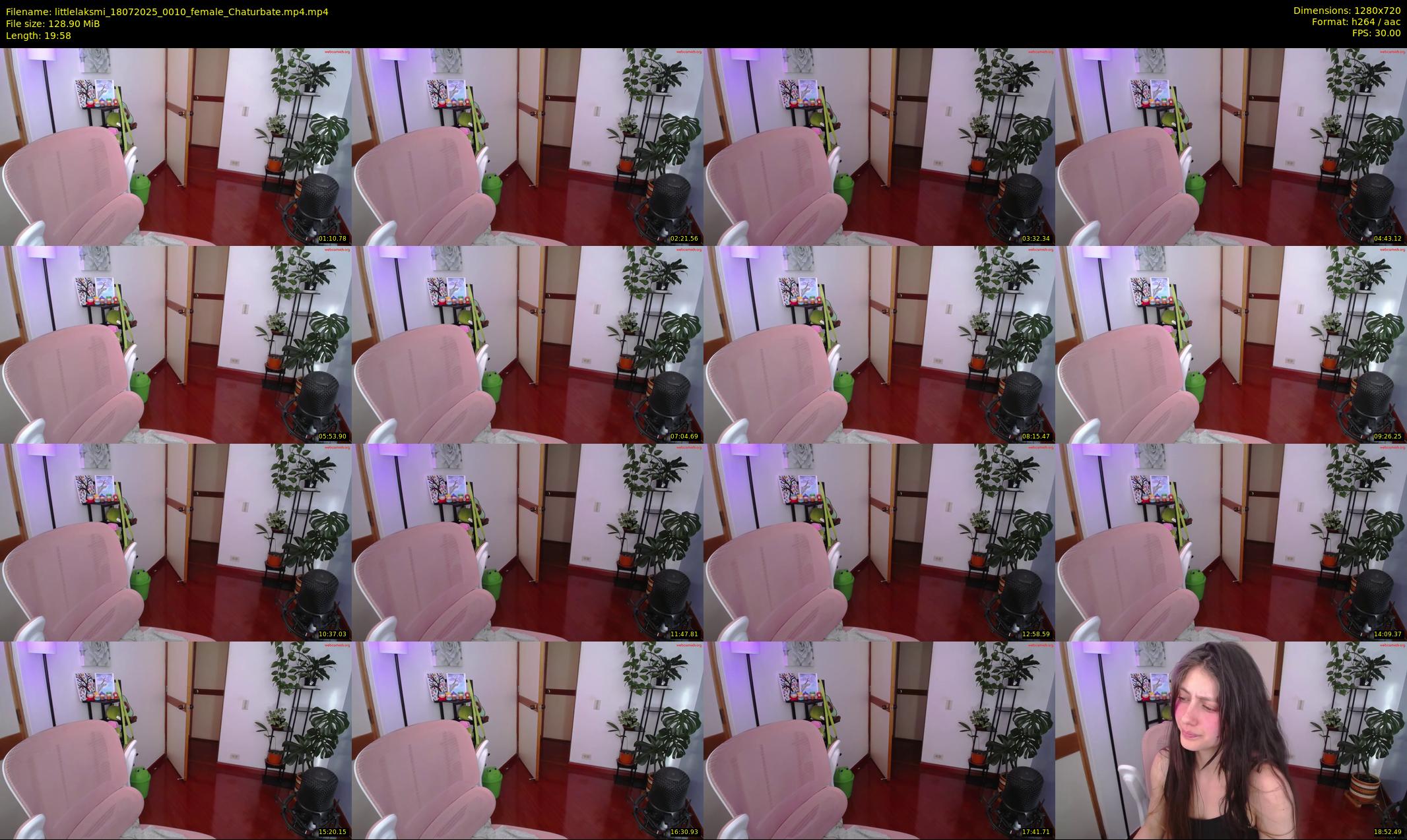 littlelaksmi — 20 minute Chaturbate female cam show recording, 720p, Jul 18, 2025