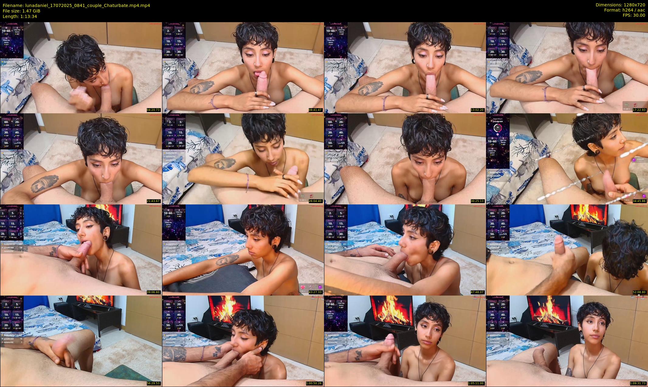 lunadaniel — 74 minute Chaturbate couple cam show recording, 720p, Jul 17, 2025