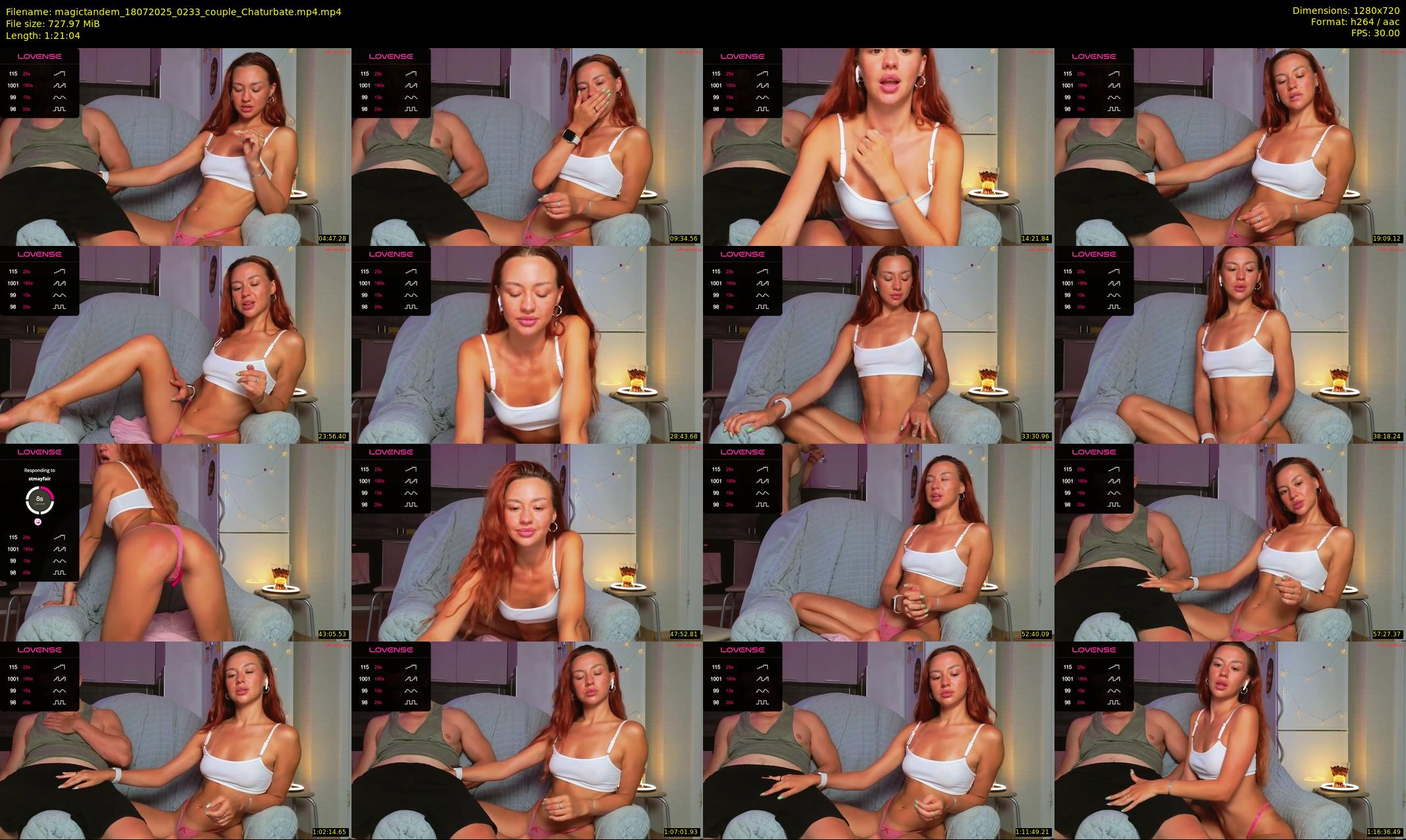magictandem — 82 minute Chaturbate couple cam show recording, 720p, Jul 18, 2025