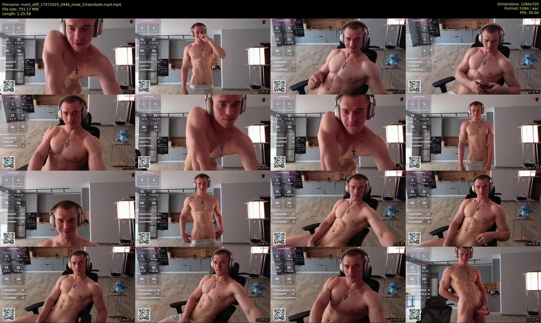 mark_stiff — 86 minute Chaturbate male cam show recording, 720p, Jul 17, 2025